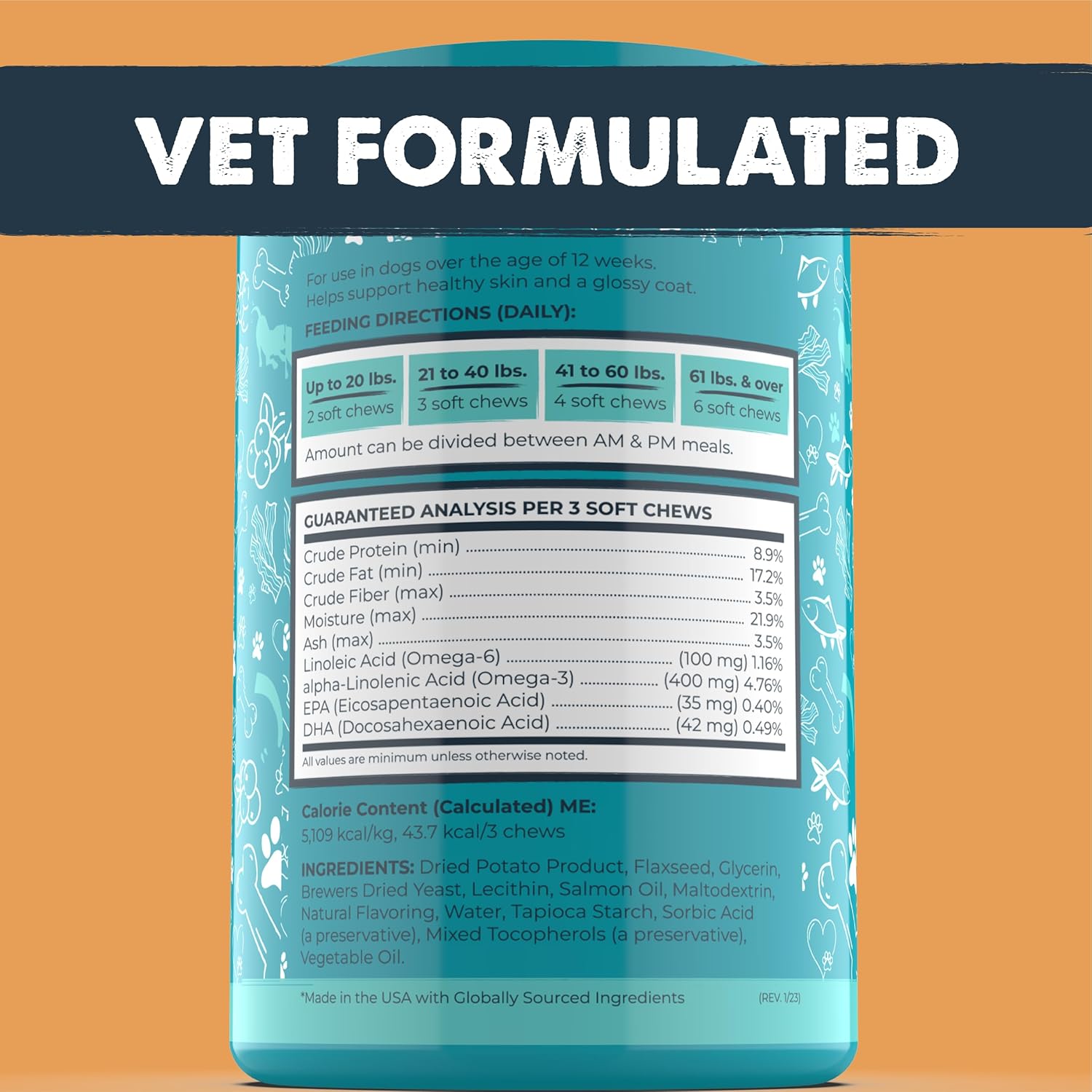 Mighty Omega: Skin & Coat Supplement for Dogs