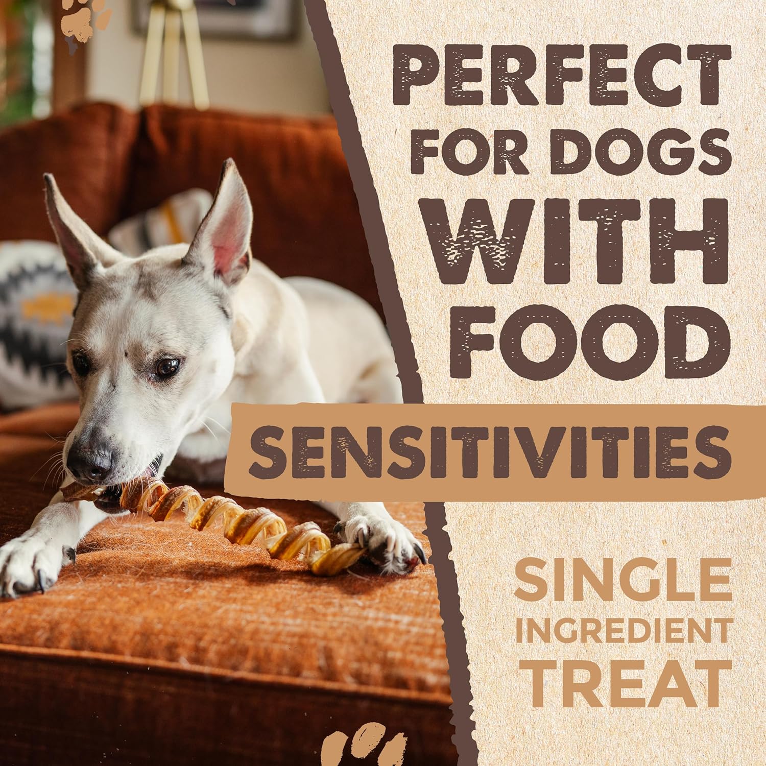 All-Natural Bully Stick Curls