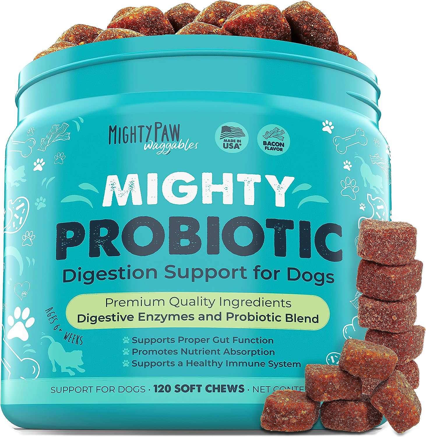 Mighty Probiotic Chews for Dogs | Digestion Support