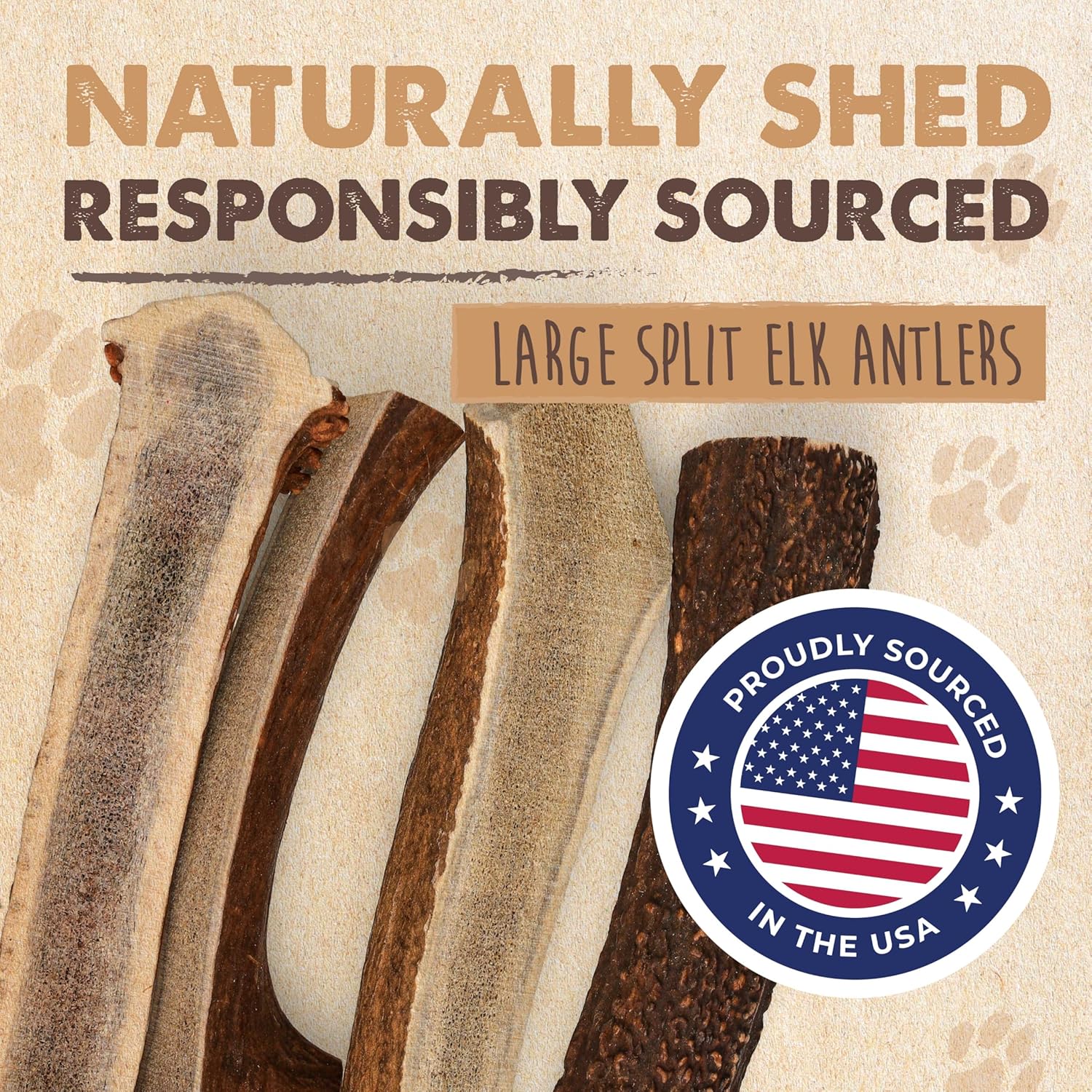 All-Natural Split Elk Antlers