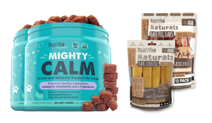 Mighty Paw Calm Kit: Training, Chews & Lick Pad for Relaxation