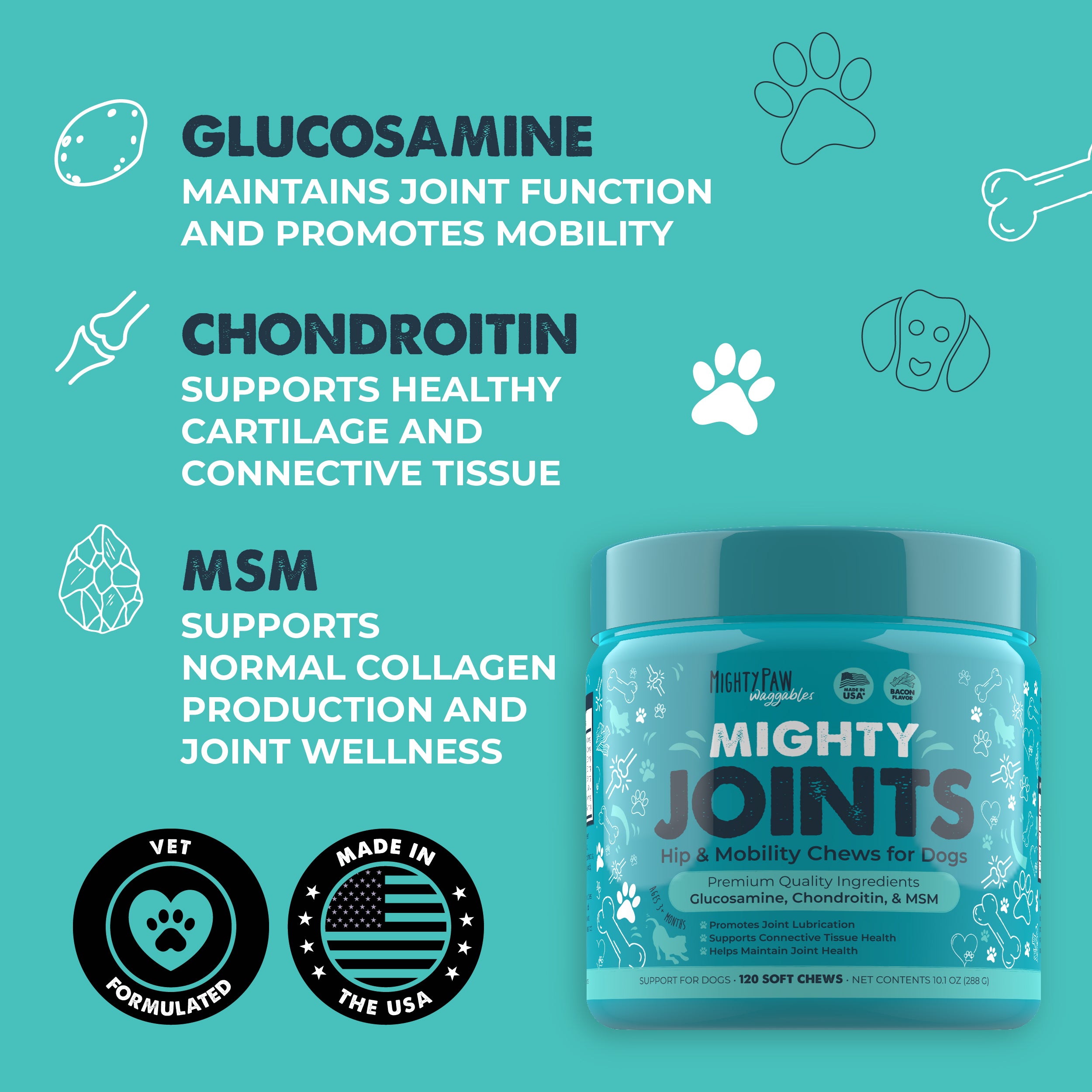 Mighty Joints: Hip & Mobility Supplement