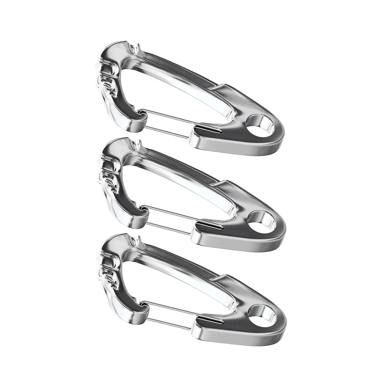 Dog Tag Carabiner Clips (3pk)
