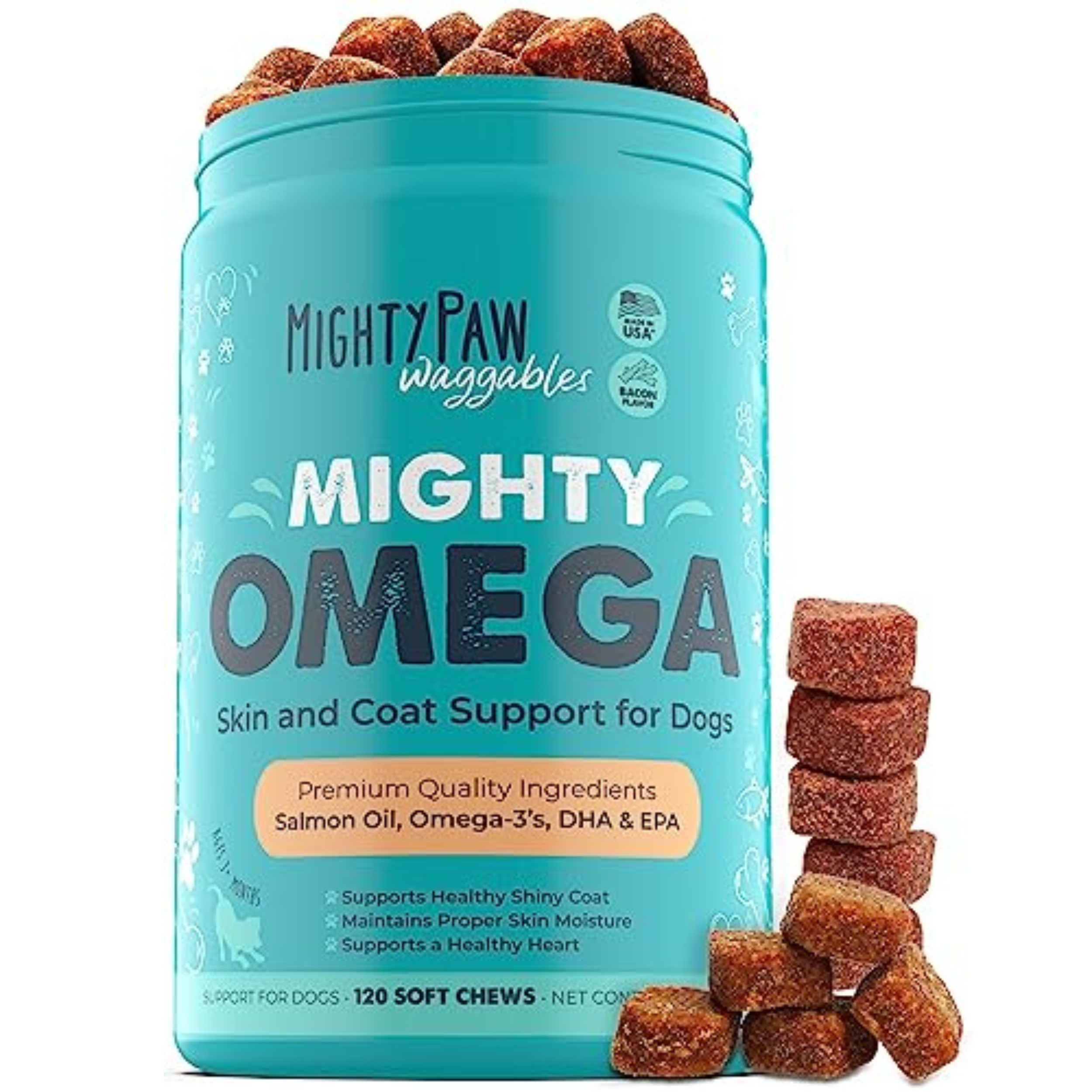 Mighty Omega Salmon Oil Supplement: A Treat for Healthy Skin and Coat