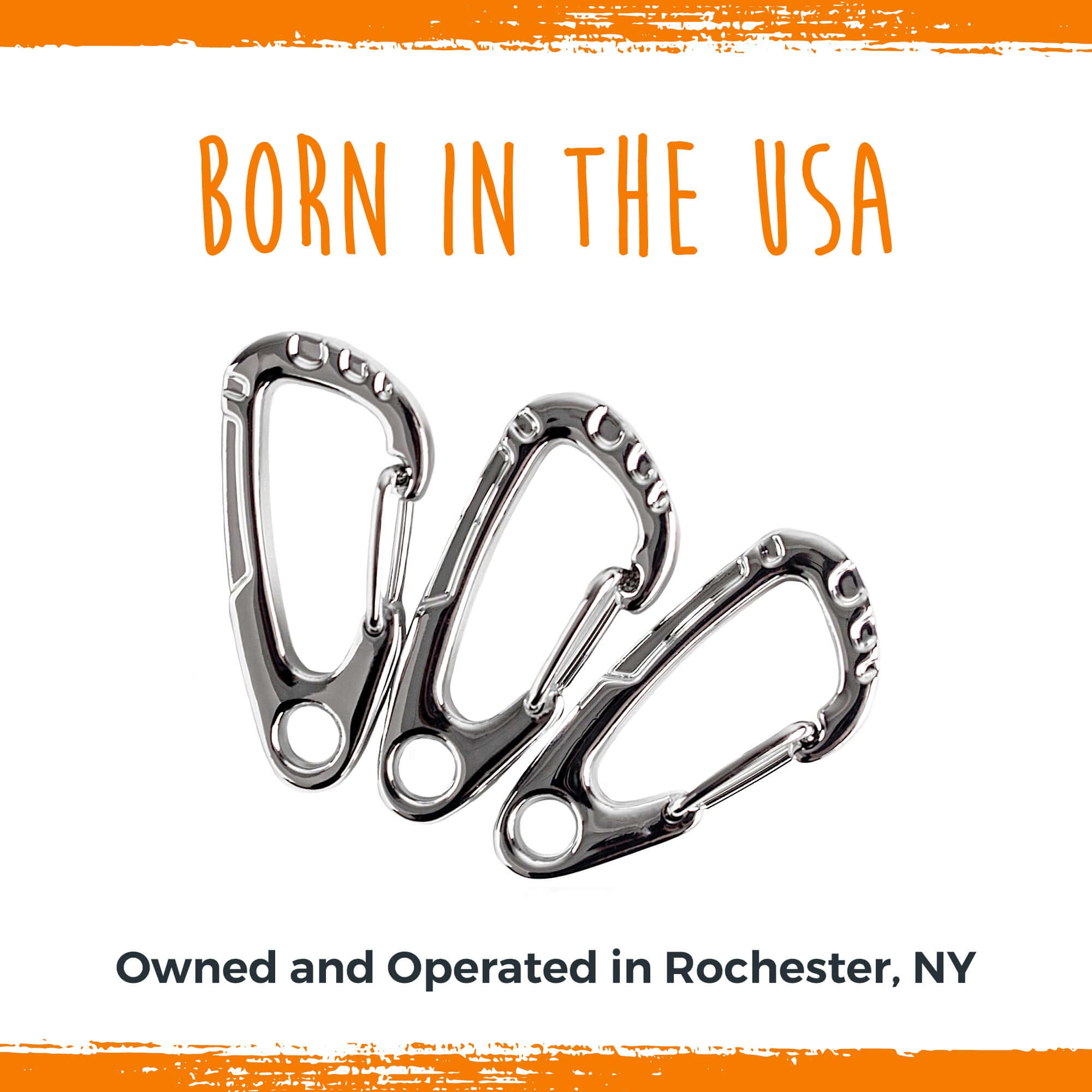 Dog Tag Carabiner Clips (3pk)