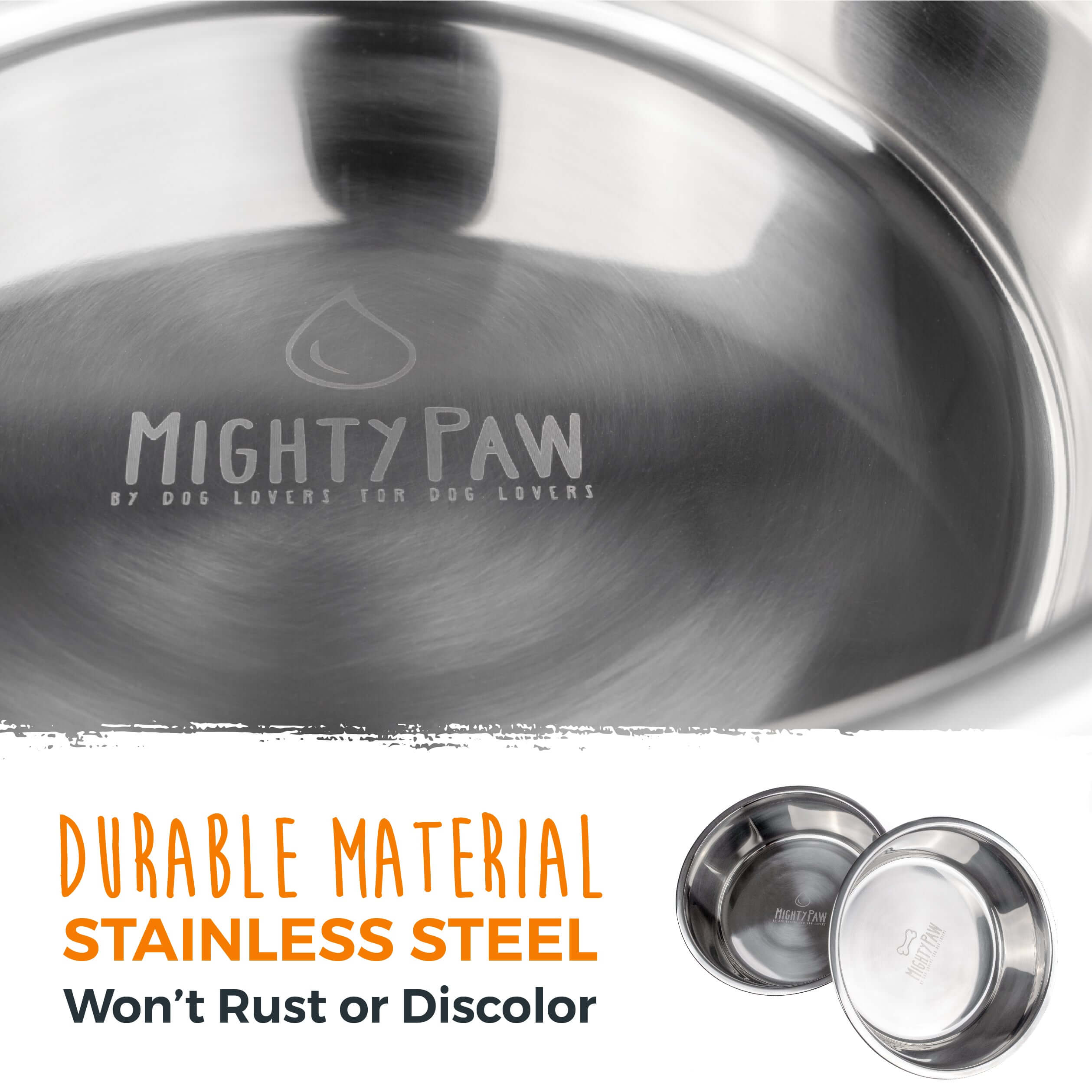 Stainless Steel Bowls (2pk)