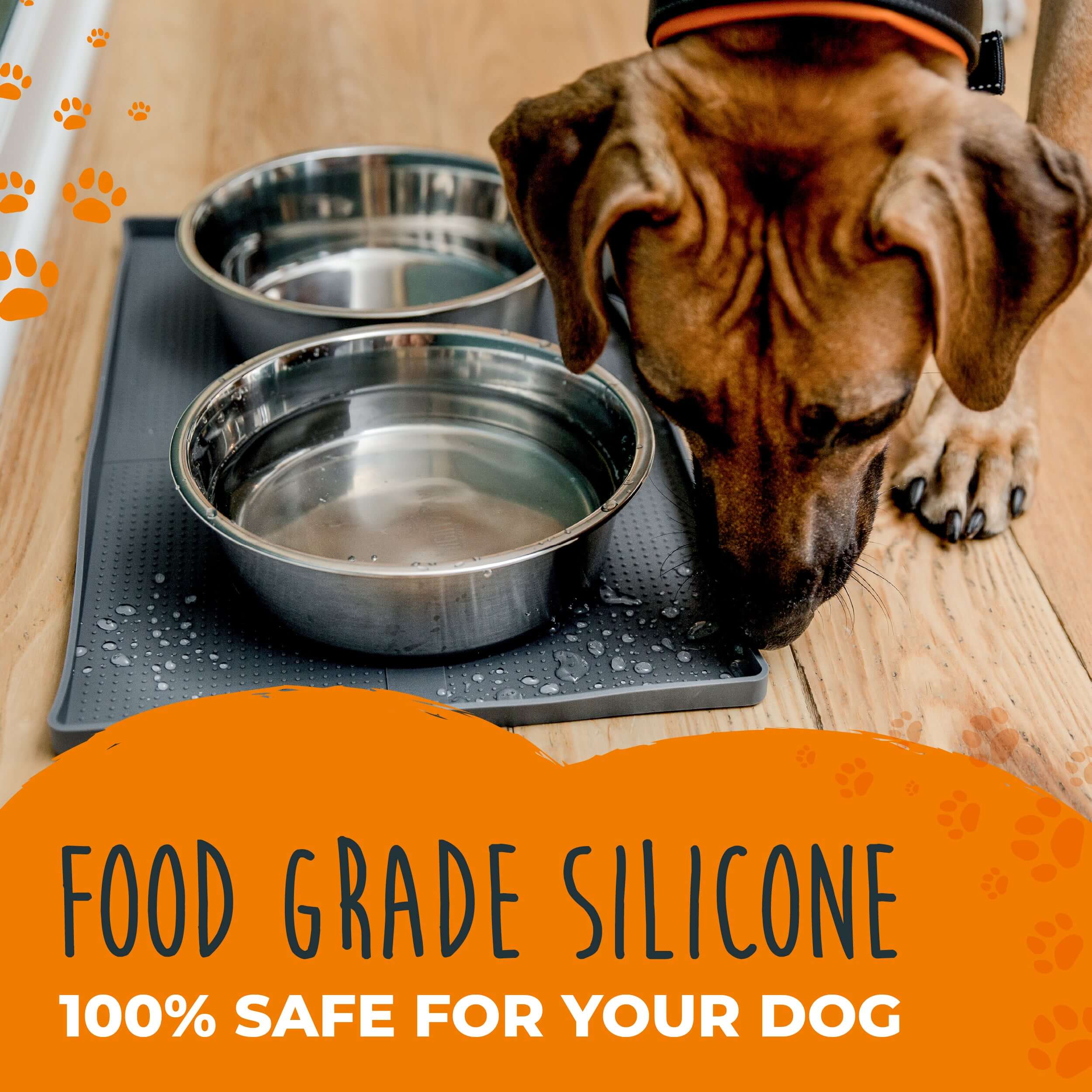Dog Food Splash Mat - BPA-Free Non-Slip Feeding Solution