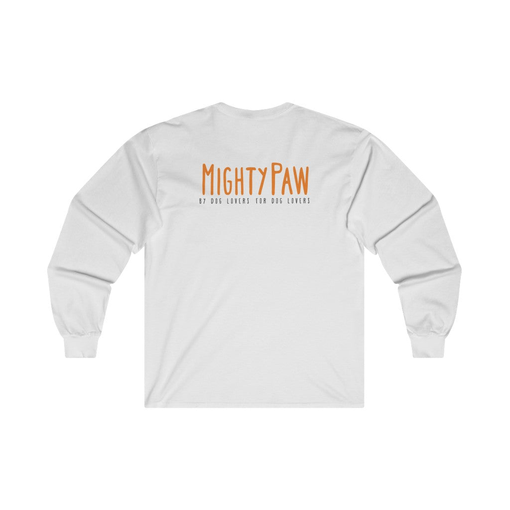 Ultra Cotton Long Sleeve Tee (Unisex) for Dog Lovers with Classic Fit