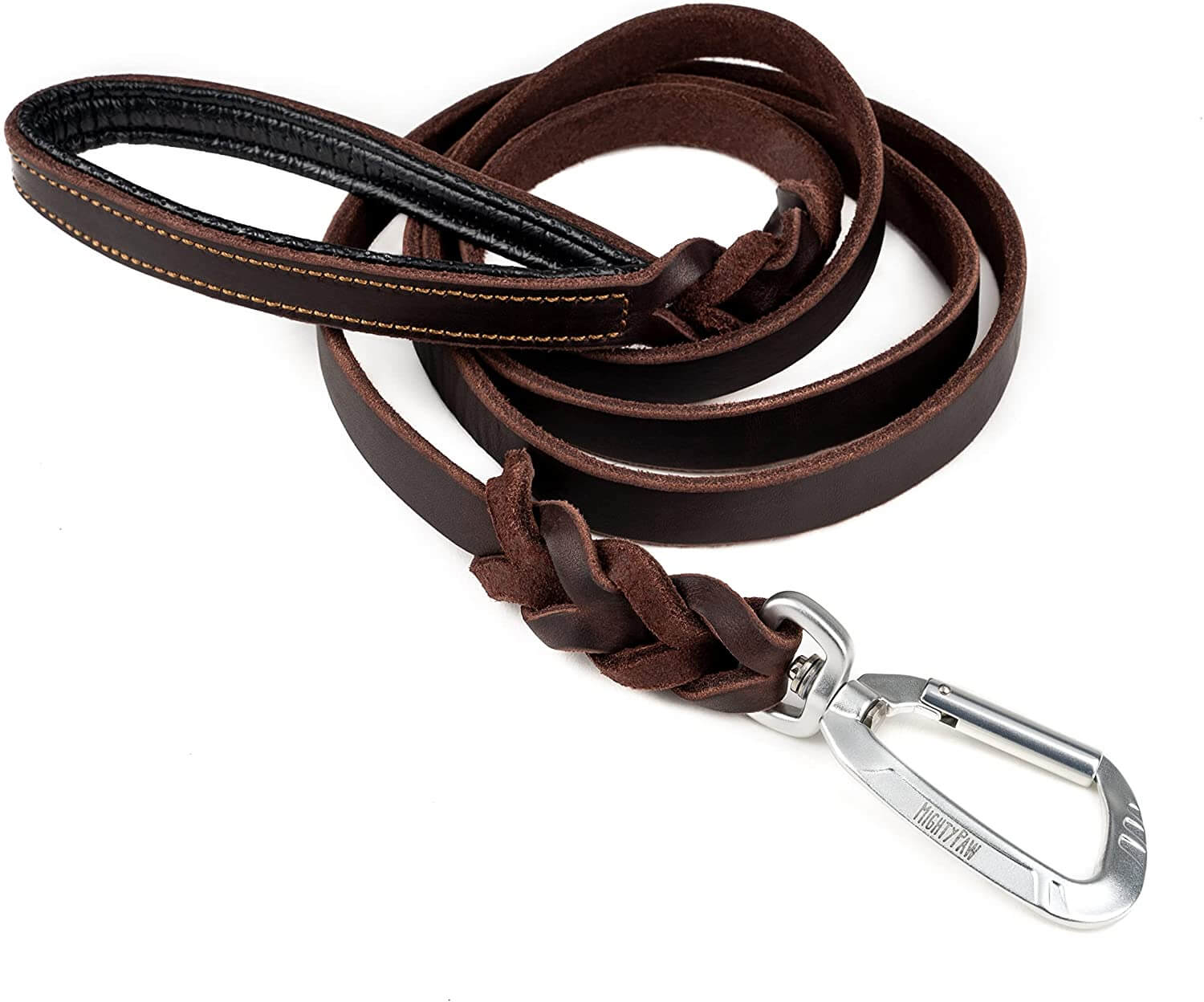 Dark Brown Padded Leather Dog Harness With English / British -  Israel
