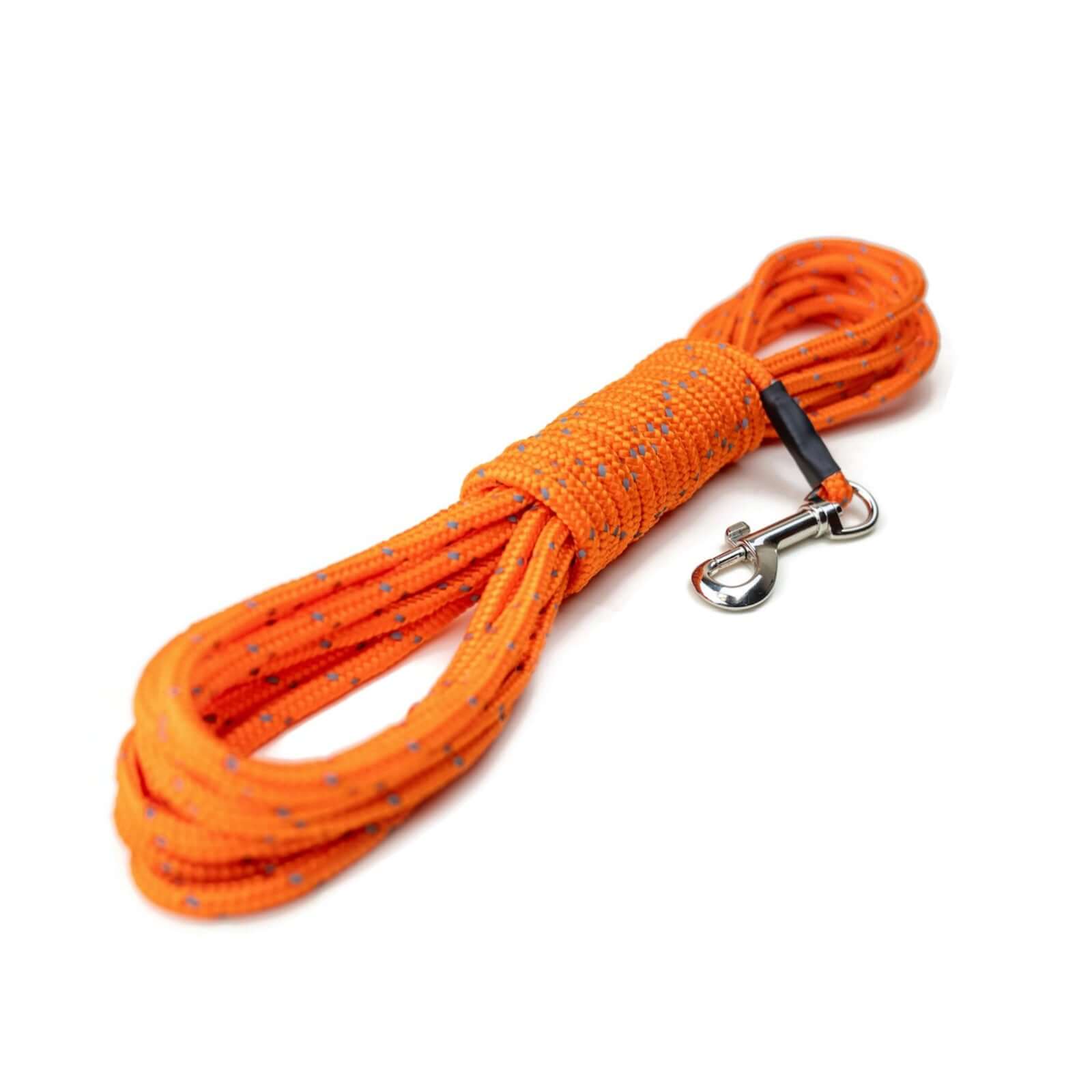 Hi Kiss Dog Training Check Cord - 30ft Long, 1/3" Diameter, With Snap Hook For Recall & Agility