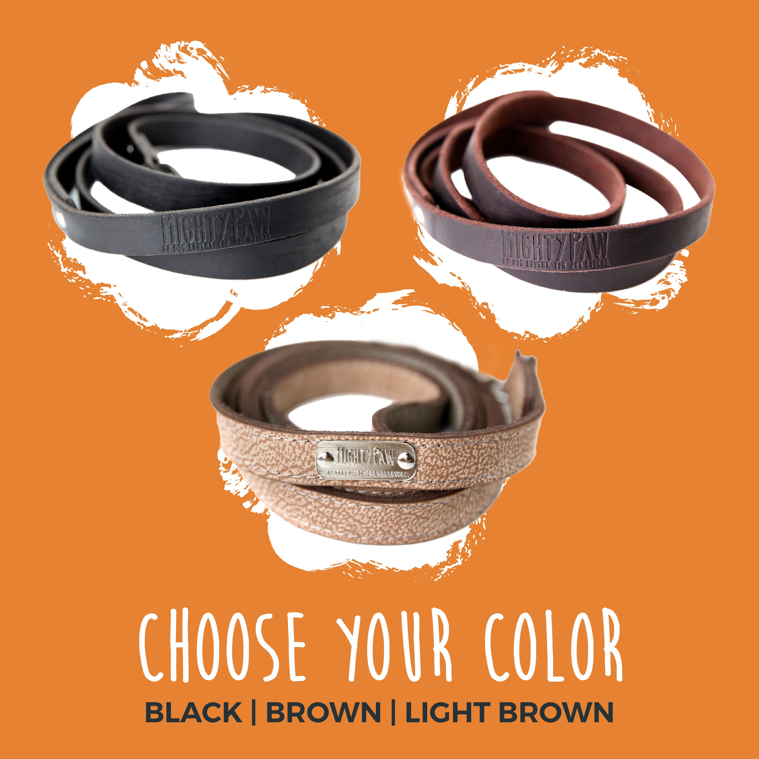 Distressed Leather Leash