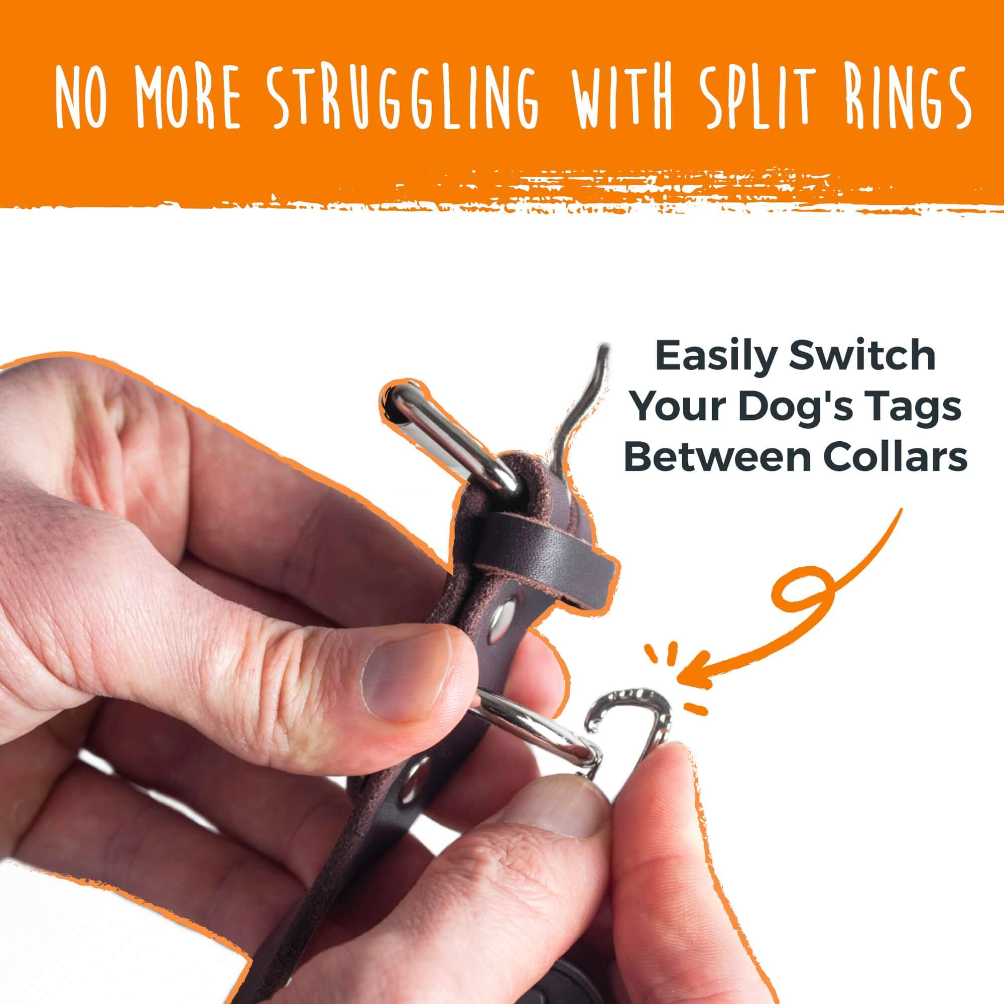Dog Tag Carabiner Clips (3pk)