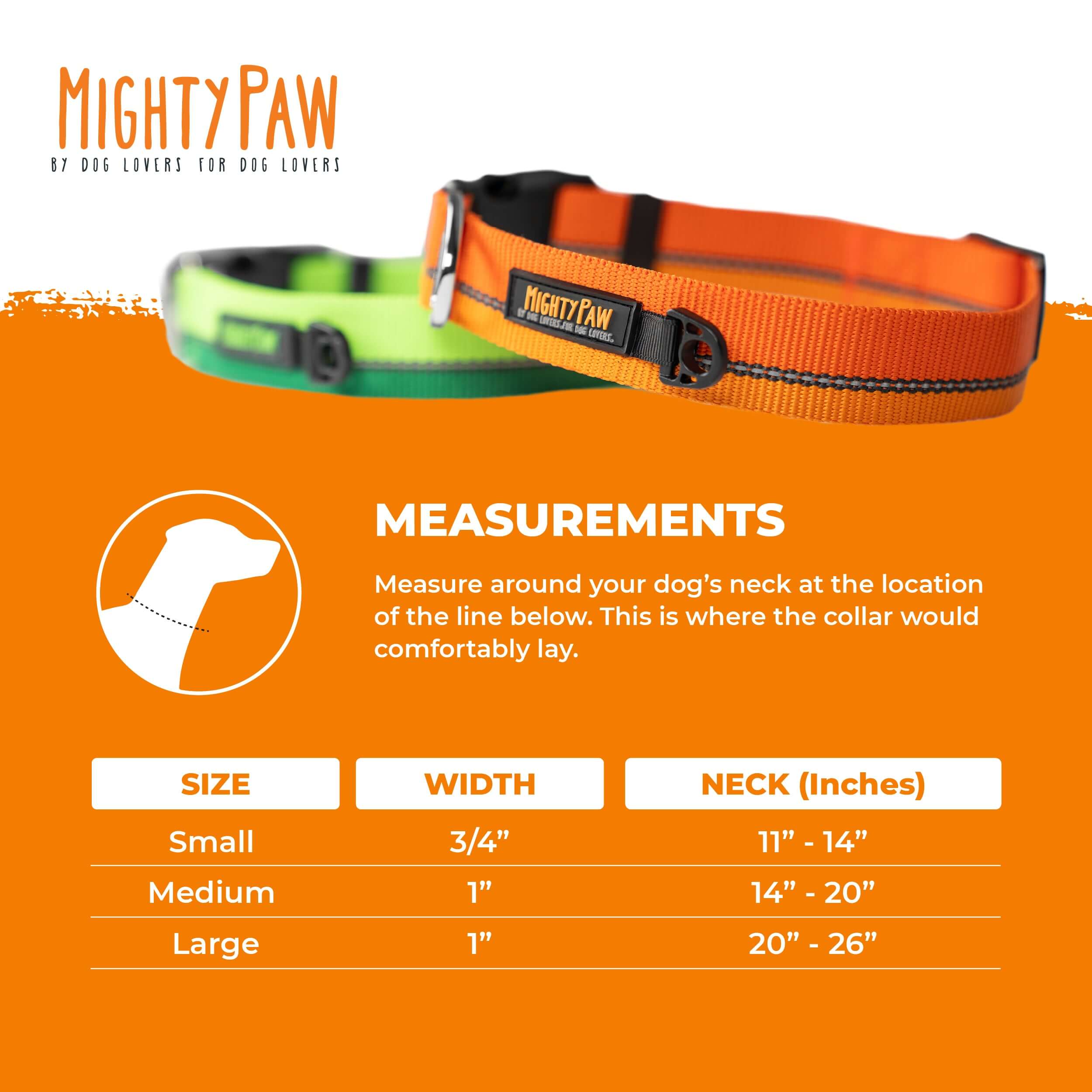 Standard Reflective Colorblast Dog Collar