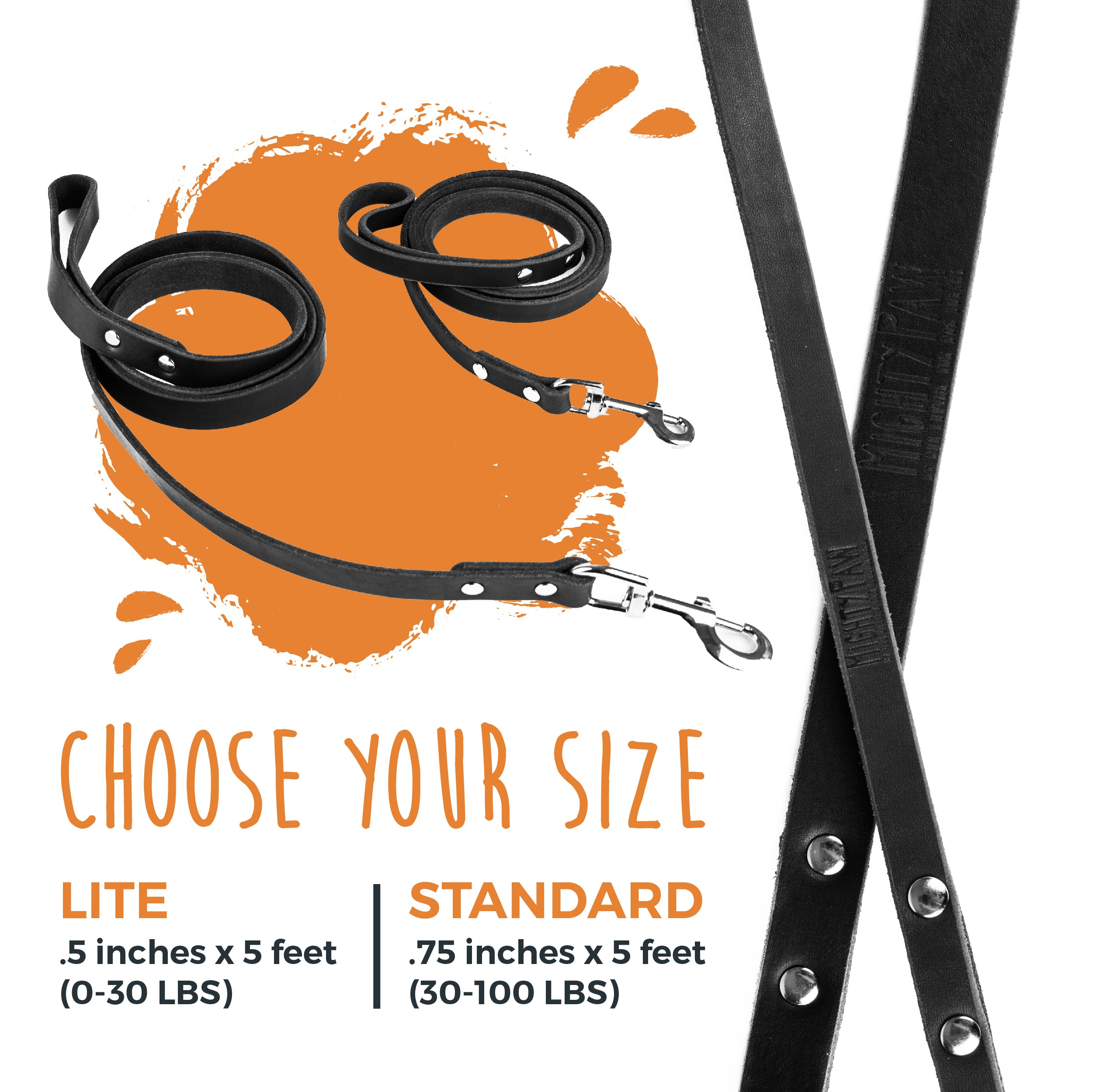 Distressed Leather Leash