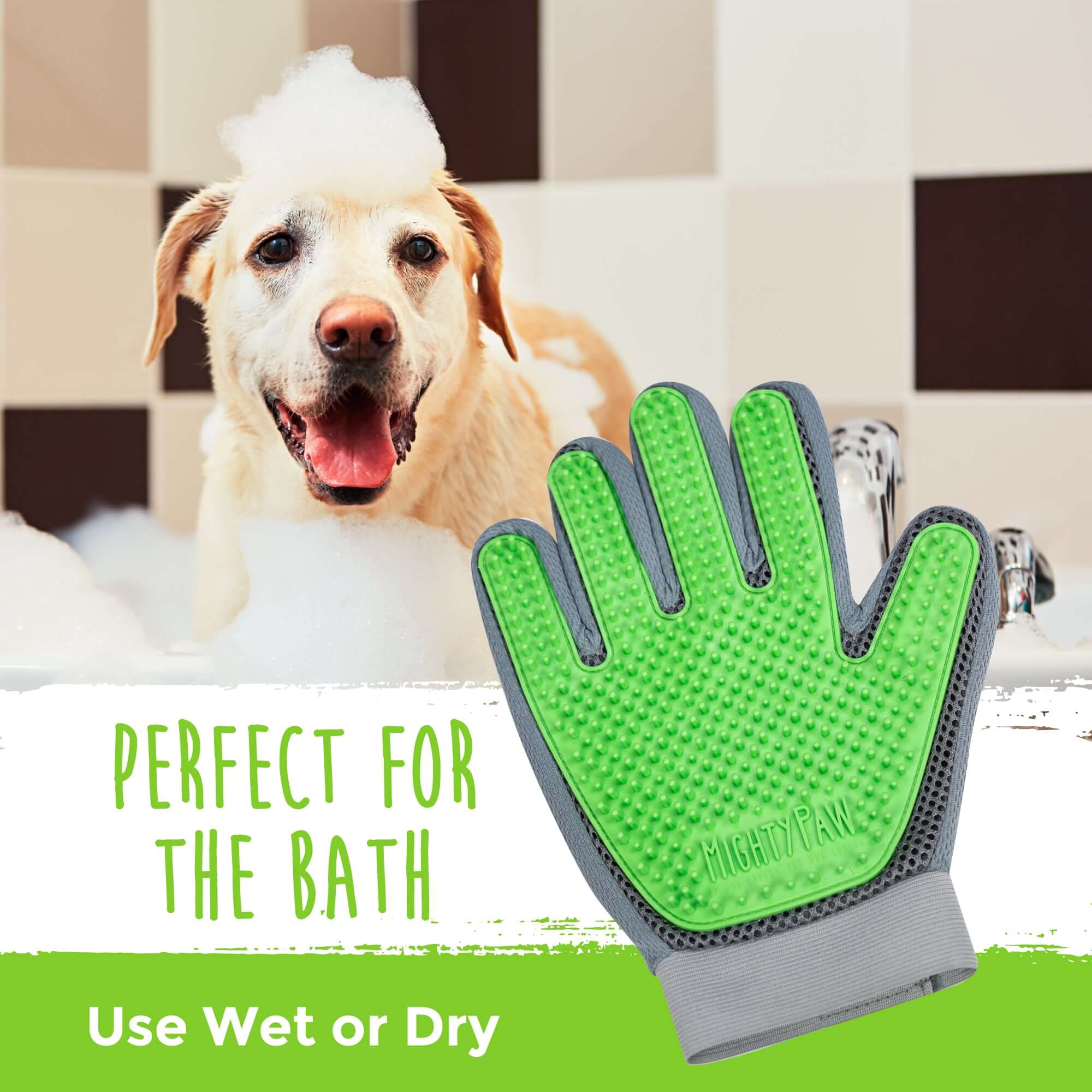 Mighty Paw Dog Grooming Glove: Pamper Your Pup with Ease!