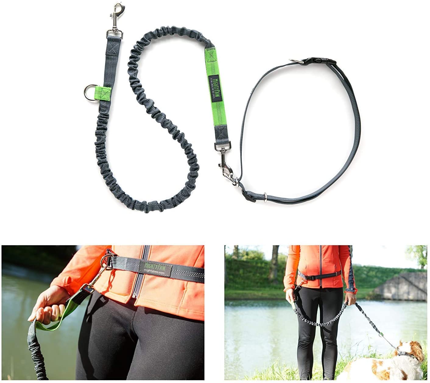 Hands-Free Bungee Leash Set