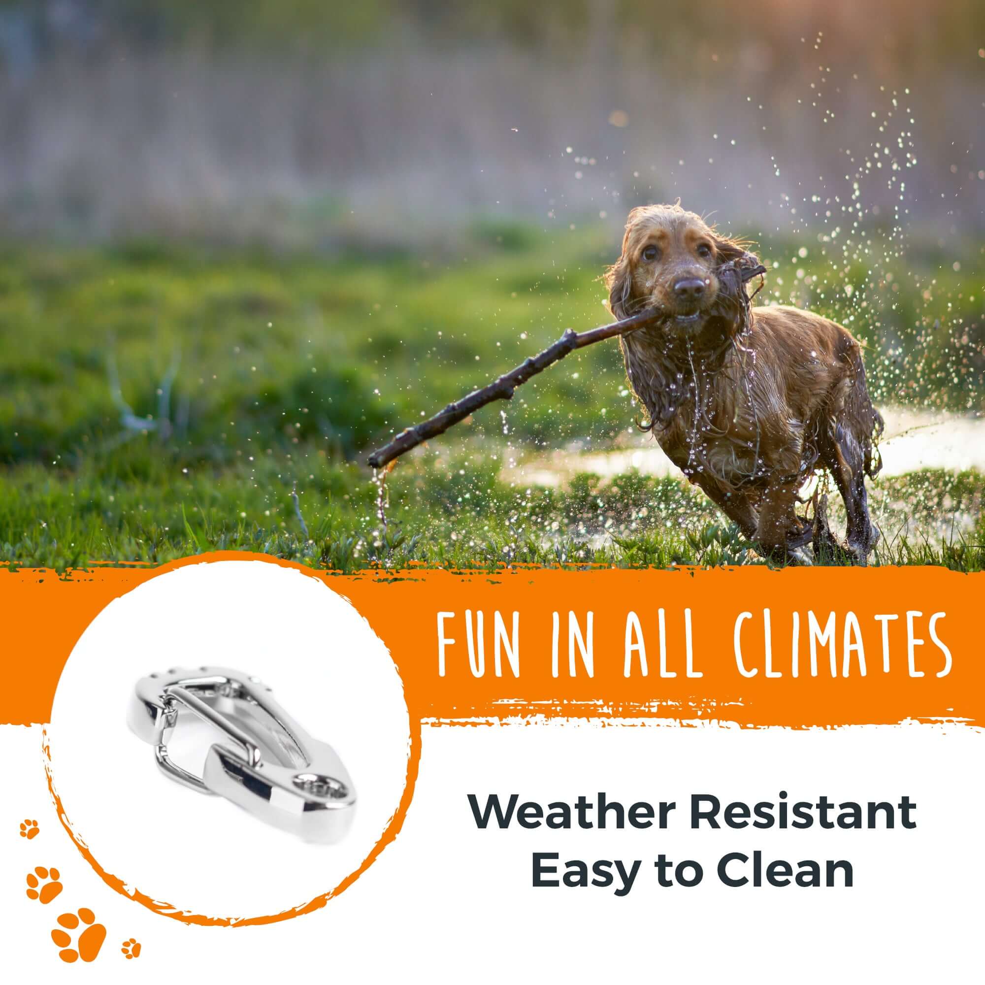 Dog Tag Carabiner Clips (3pk)