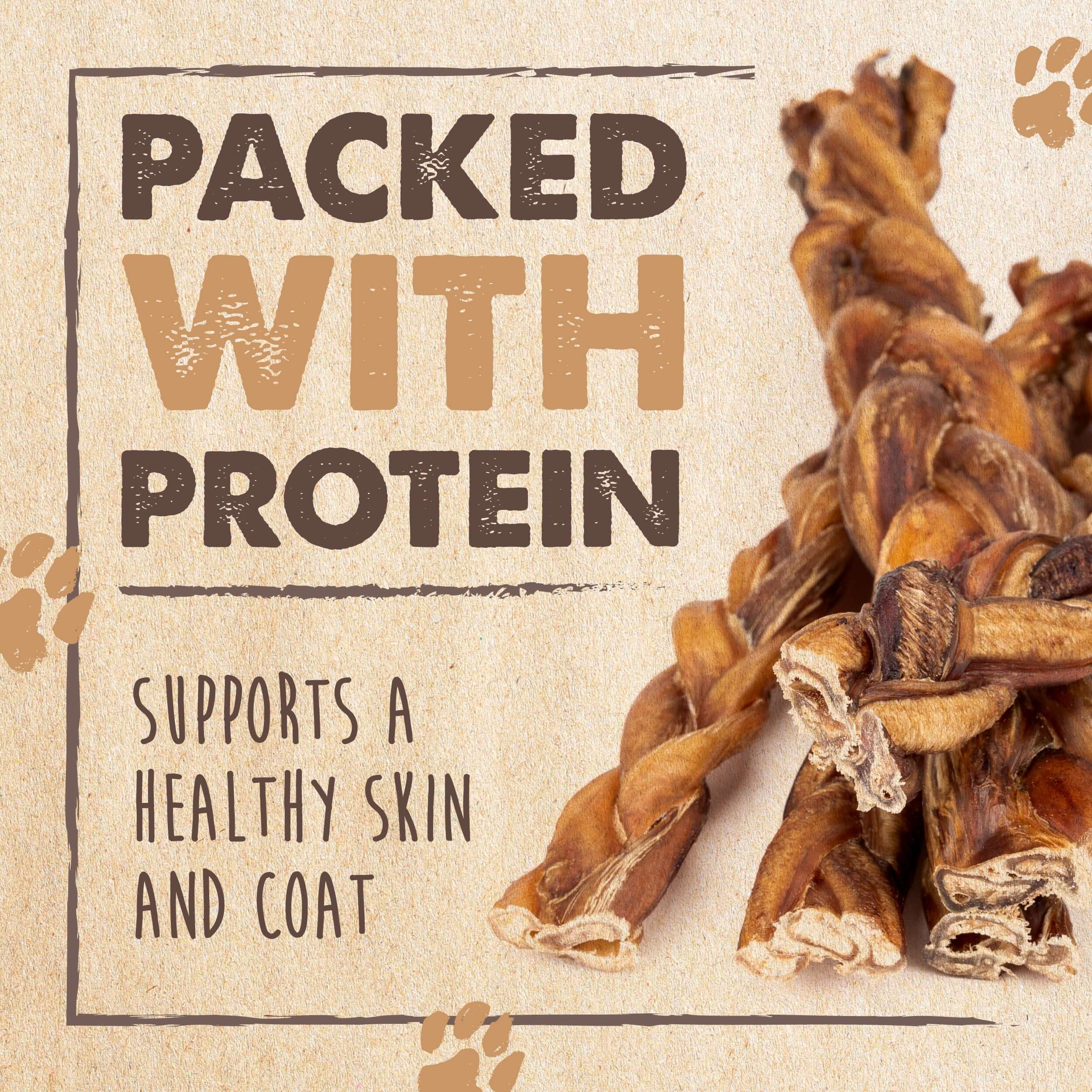 All-Natural Braided Bully Sticks