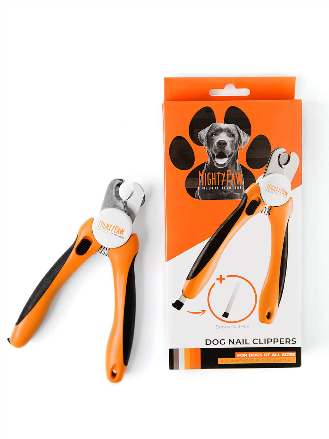 Professional Mighty Paw Dog Nail Clippers with Safety Guard & Locking Switch