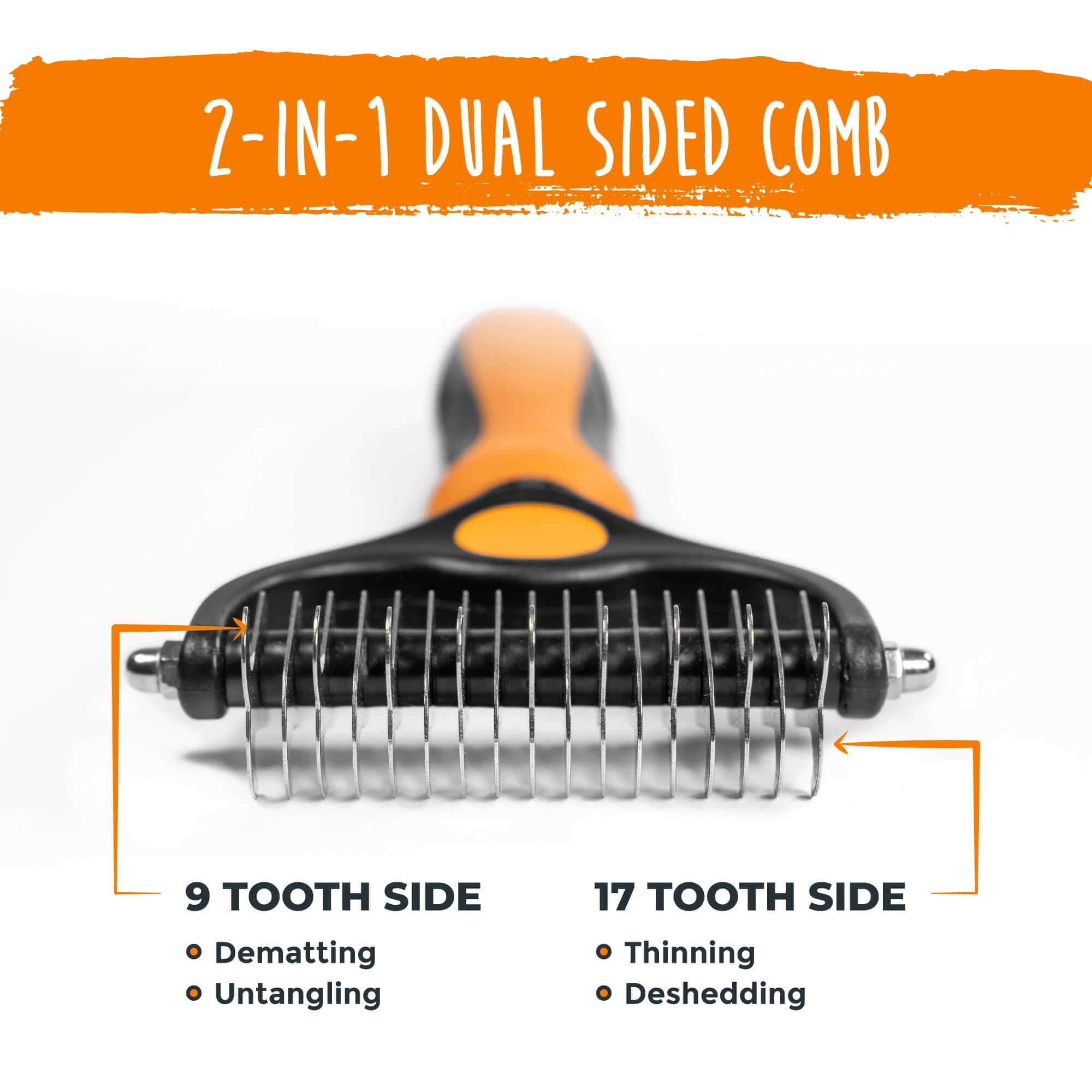 Dual-Sided Grooming Rake