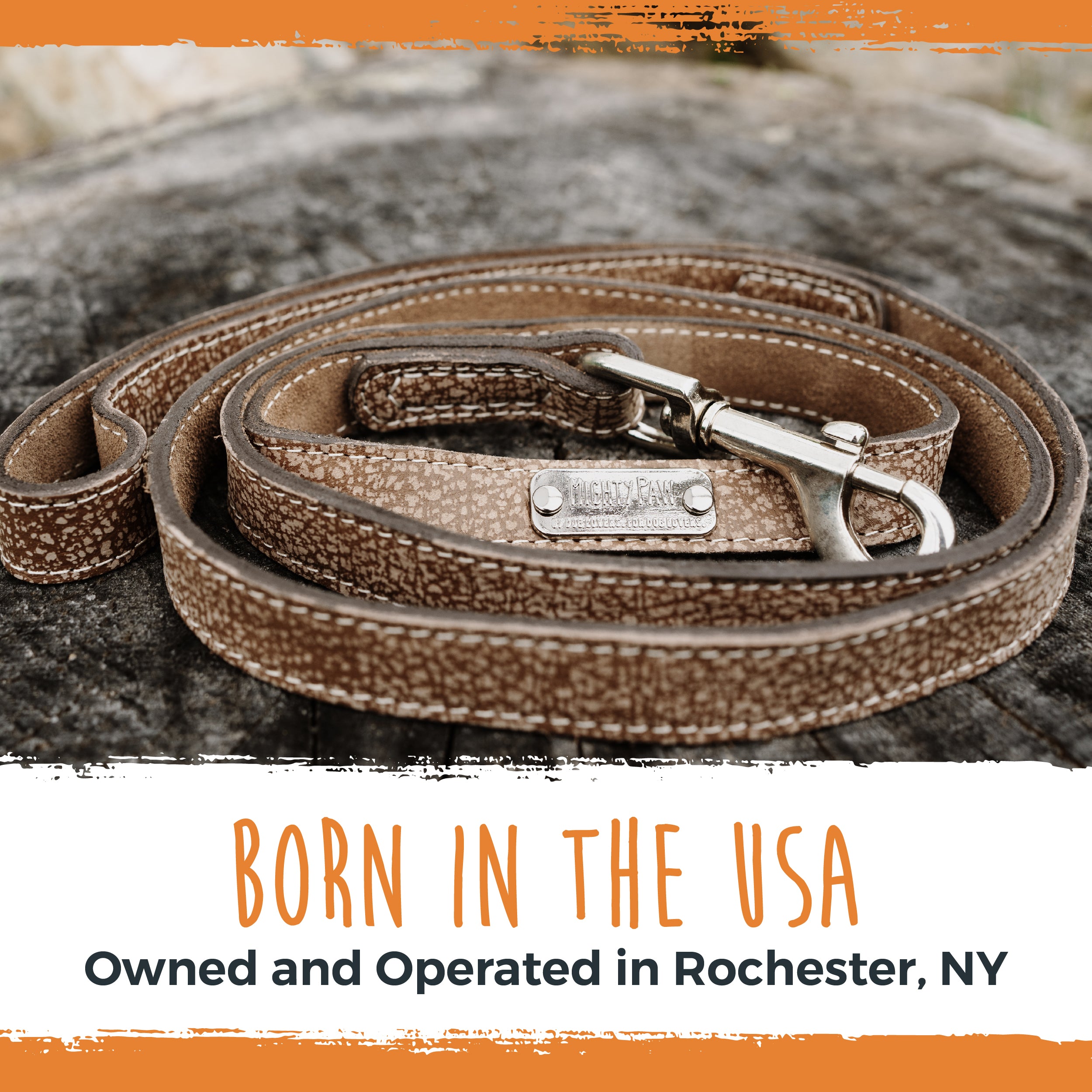 Distressed Leather Leash