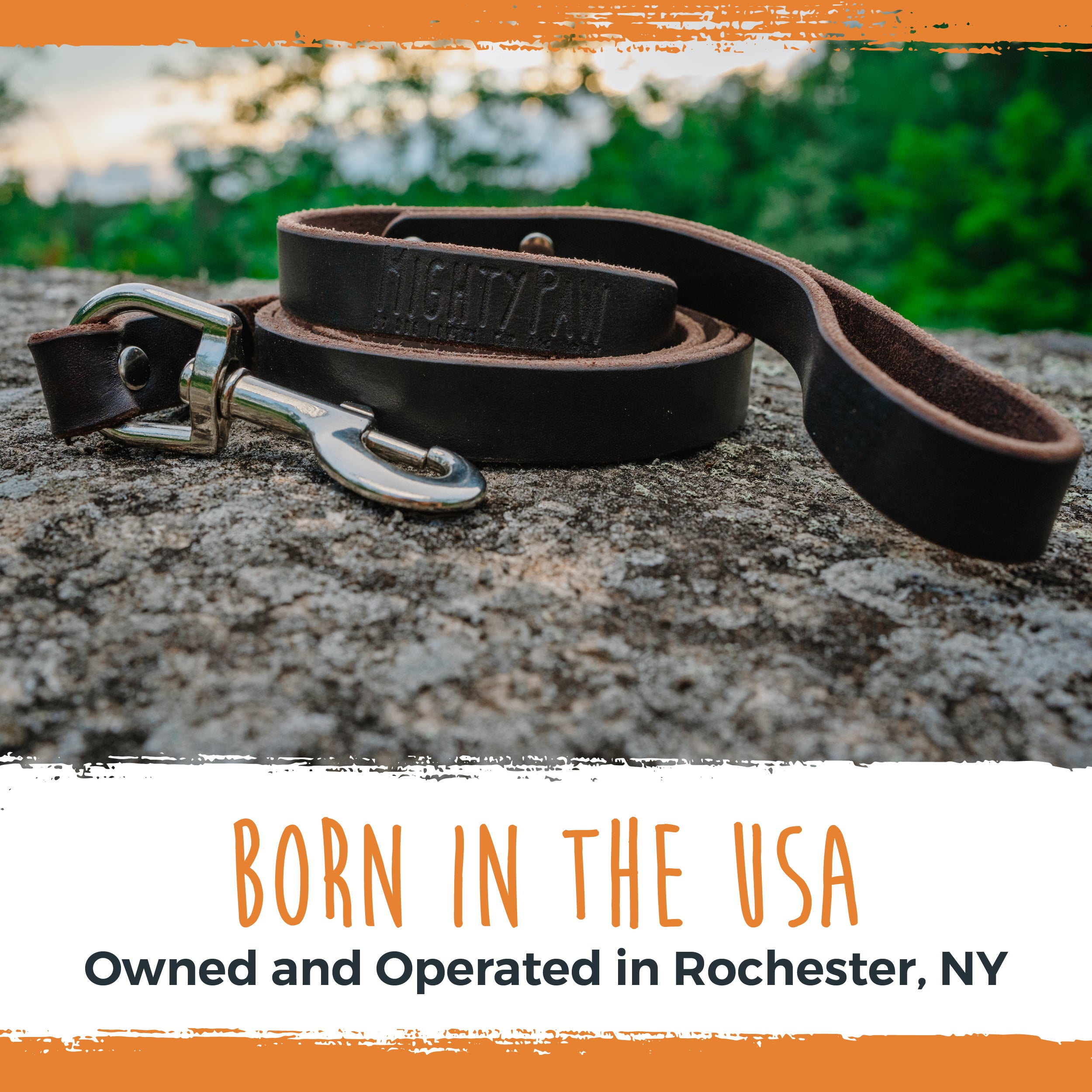Distressed Leather Leash
