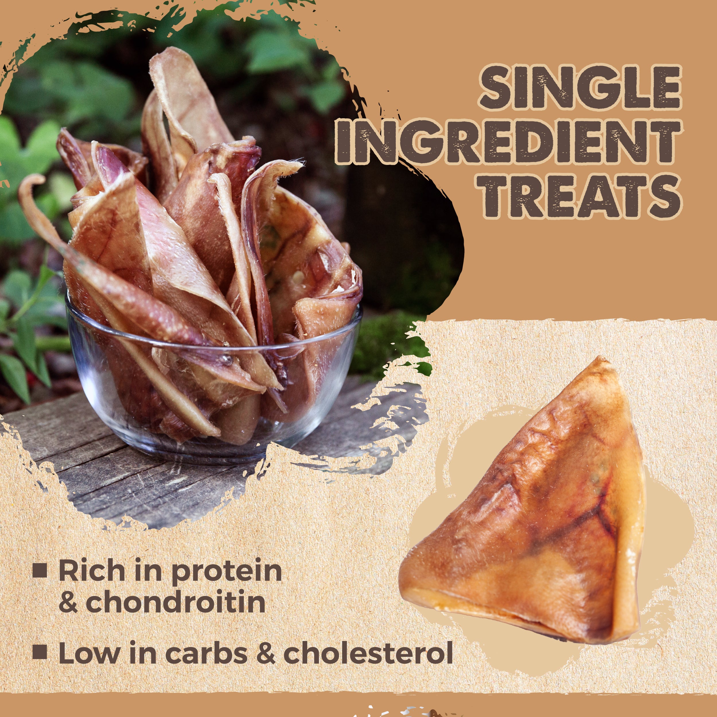 Bulk All-Natural Pig Ear Chews