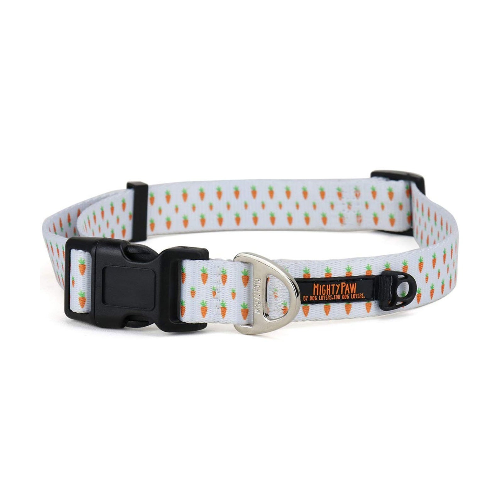 Festive Easter Dog Collar with Durable D-Ring and Carrot Pattern