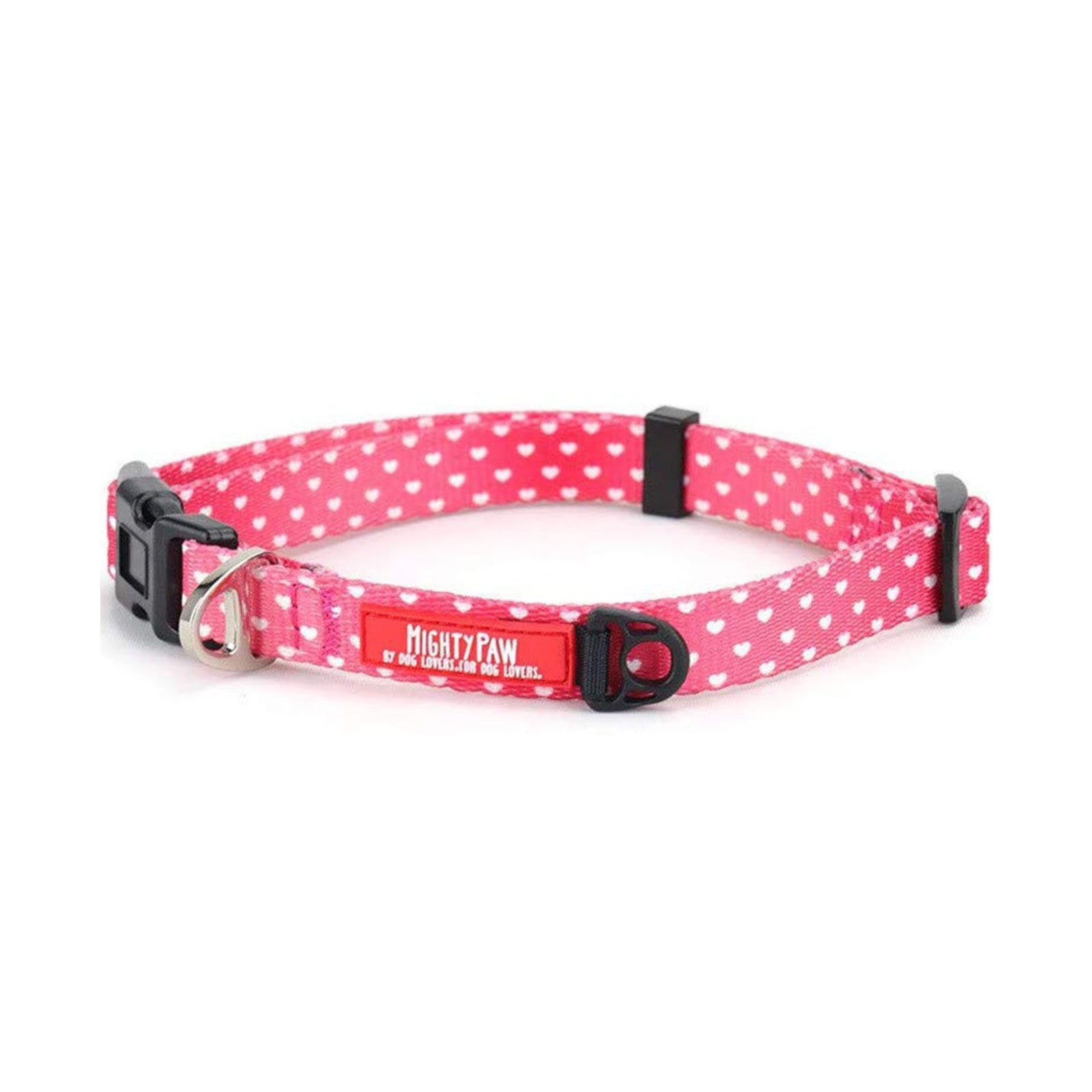 Mighty Paw Valentine’s Heart Pattern Dog Collar