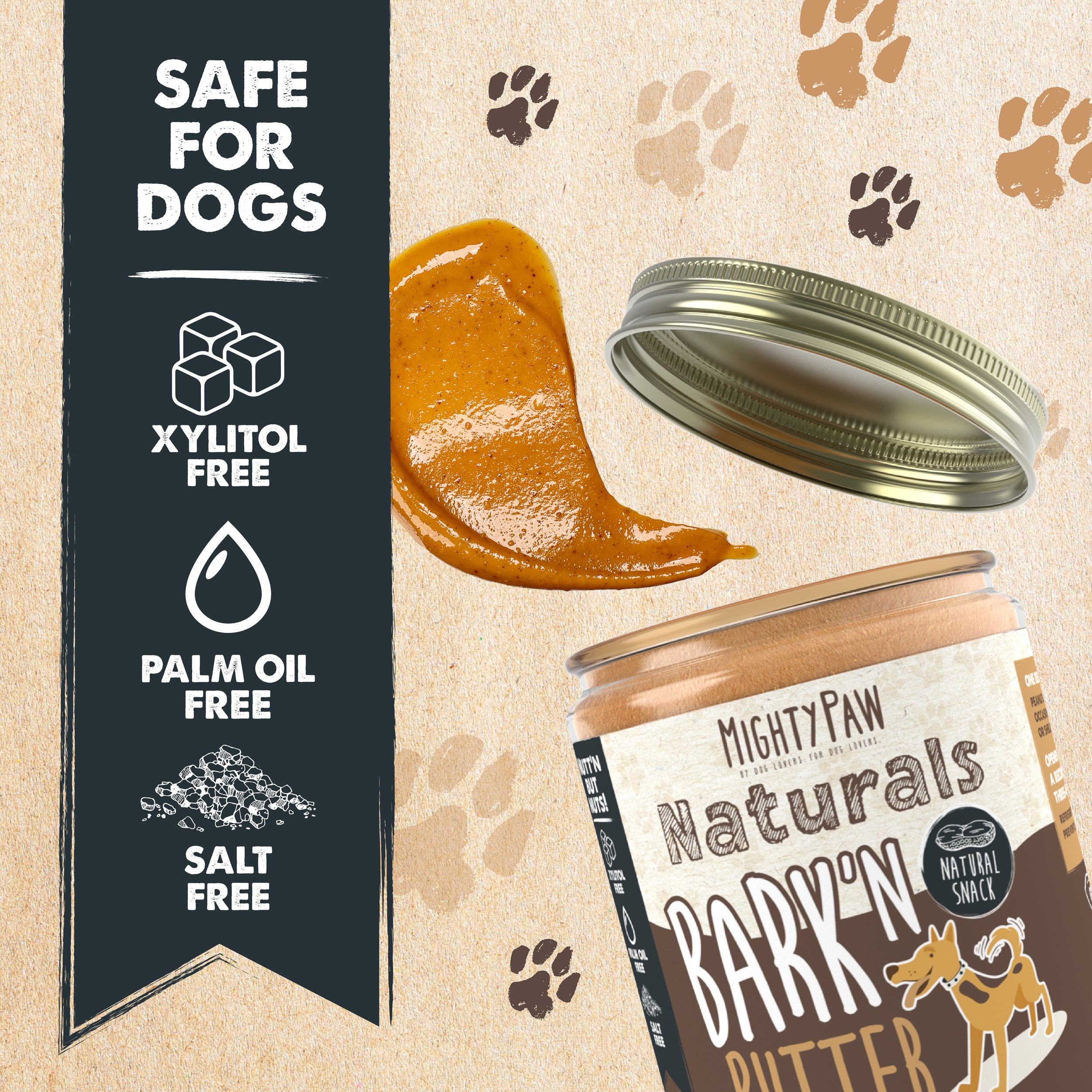 Bark'n Butter Peanut Butter for Dogs (2 Pack)