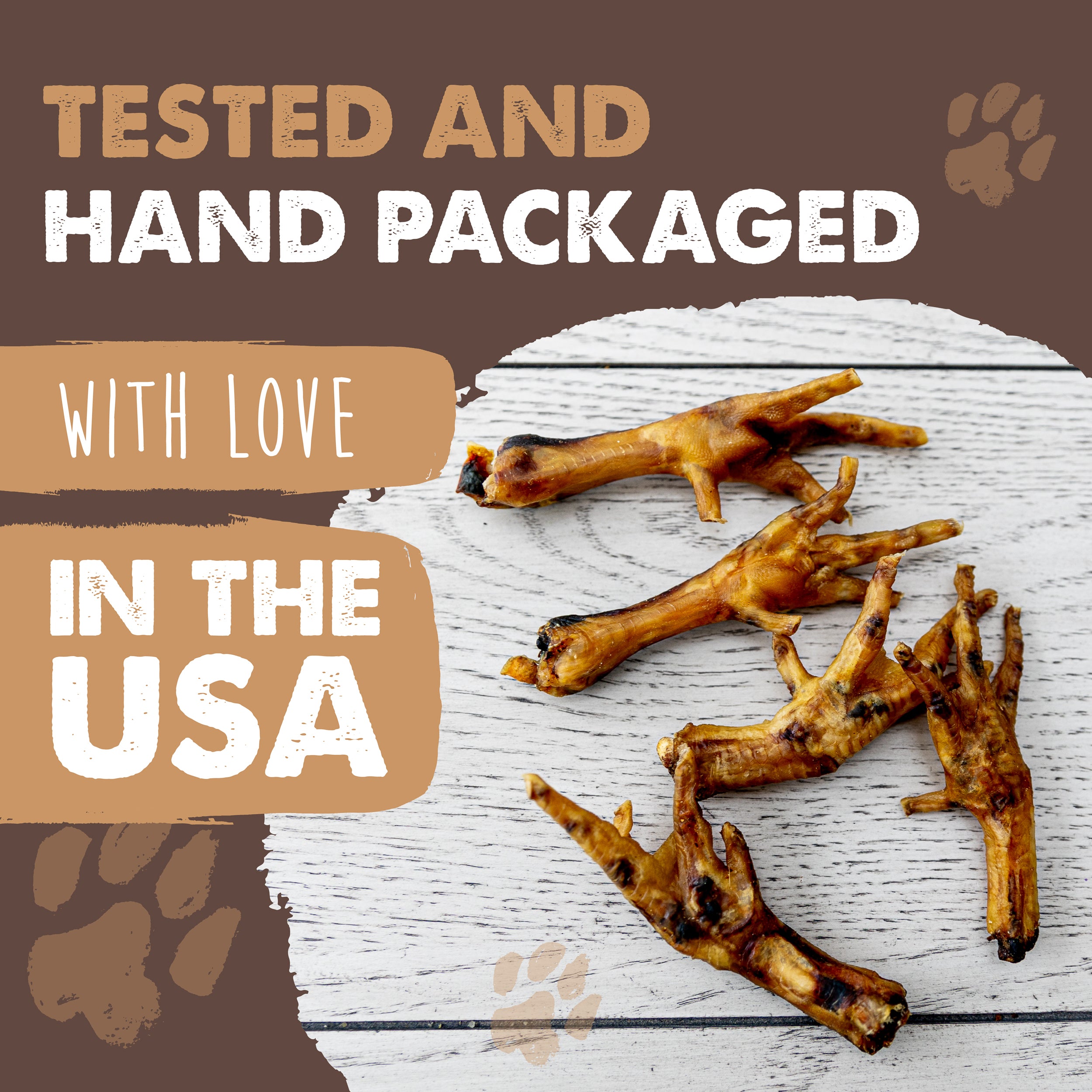 All-Natural Chicken Feet Chews