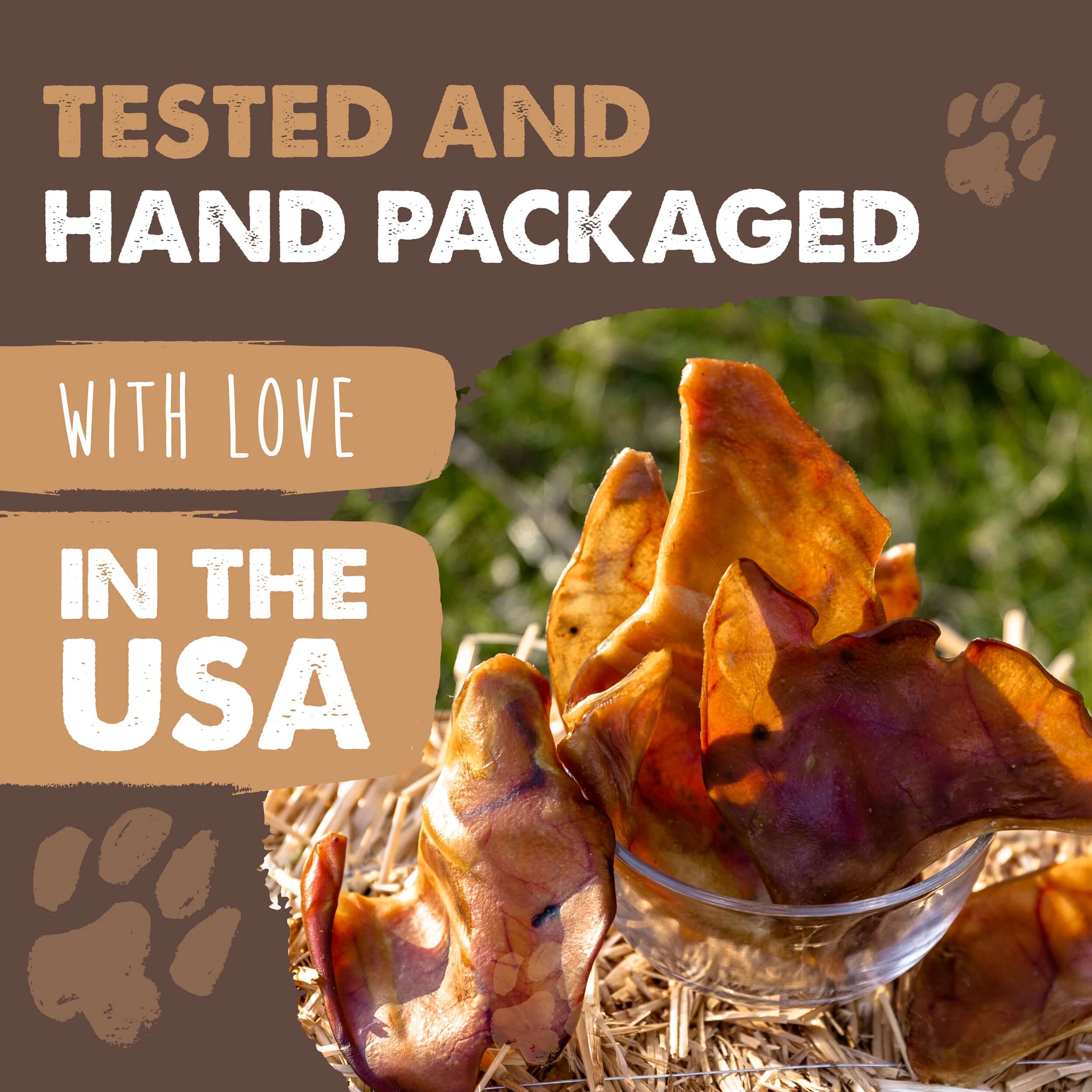 All-Natural Pig Ear Chews