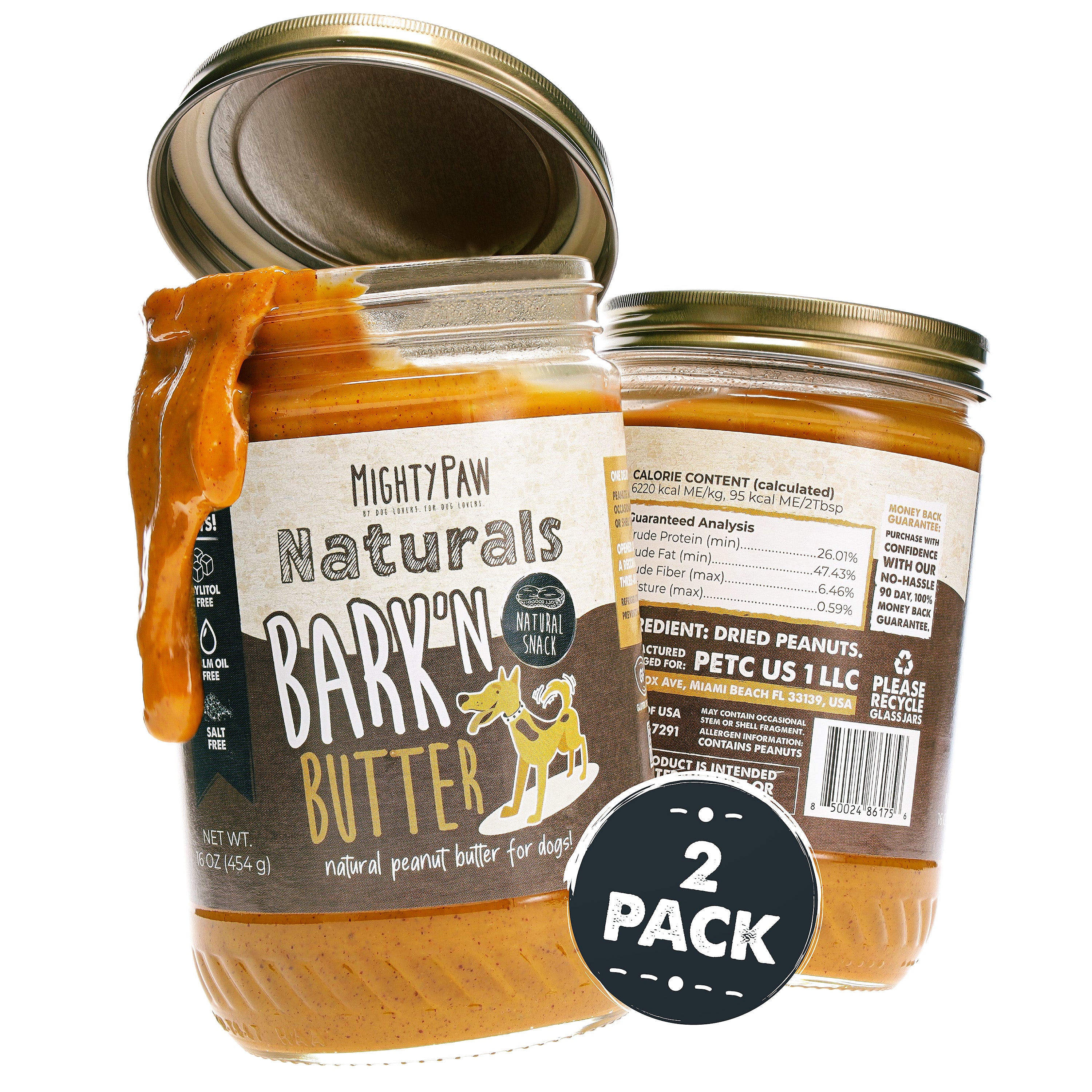 Bark'n Butter Peanut Butter for Dogs (2 Pack)