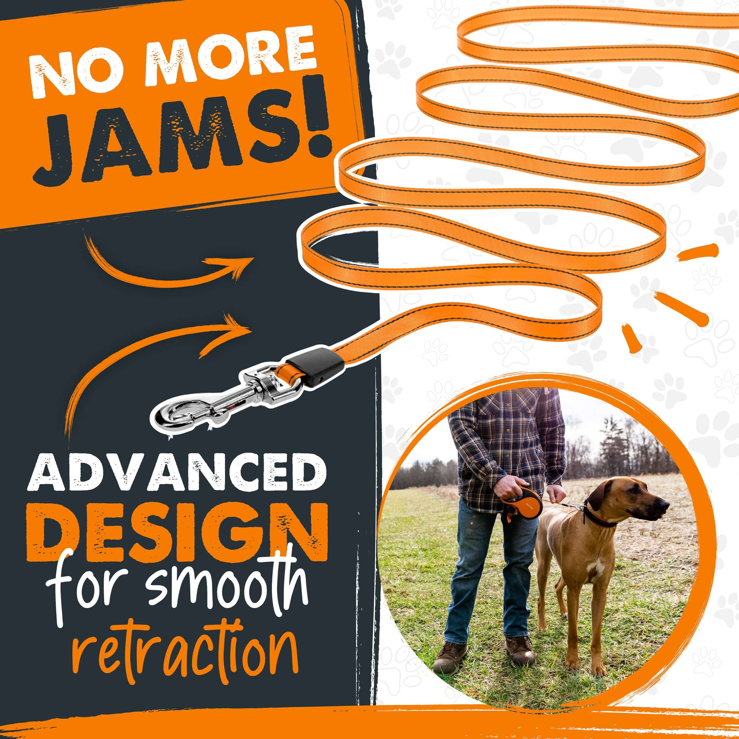 Retractable Leash 3.0 with Poop Bag Holder