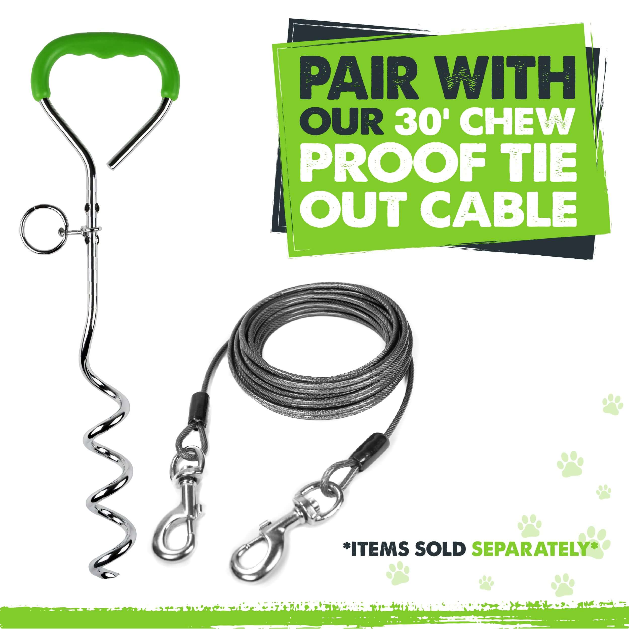 Heavy-Duty Tie Out Stake