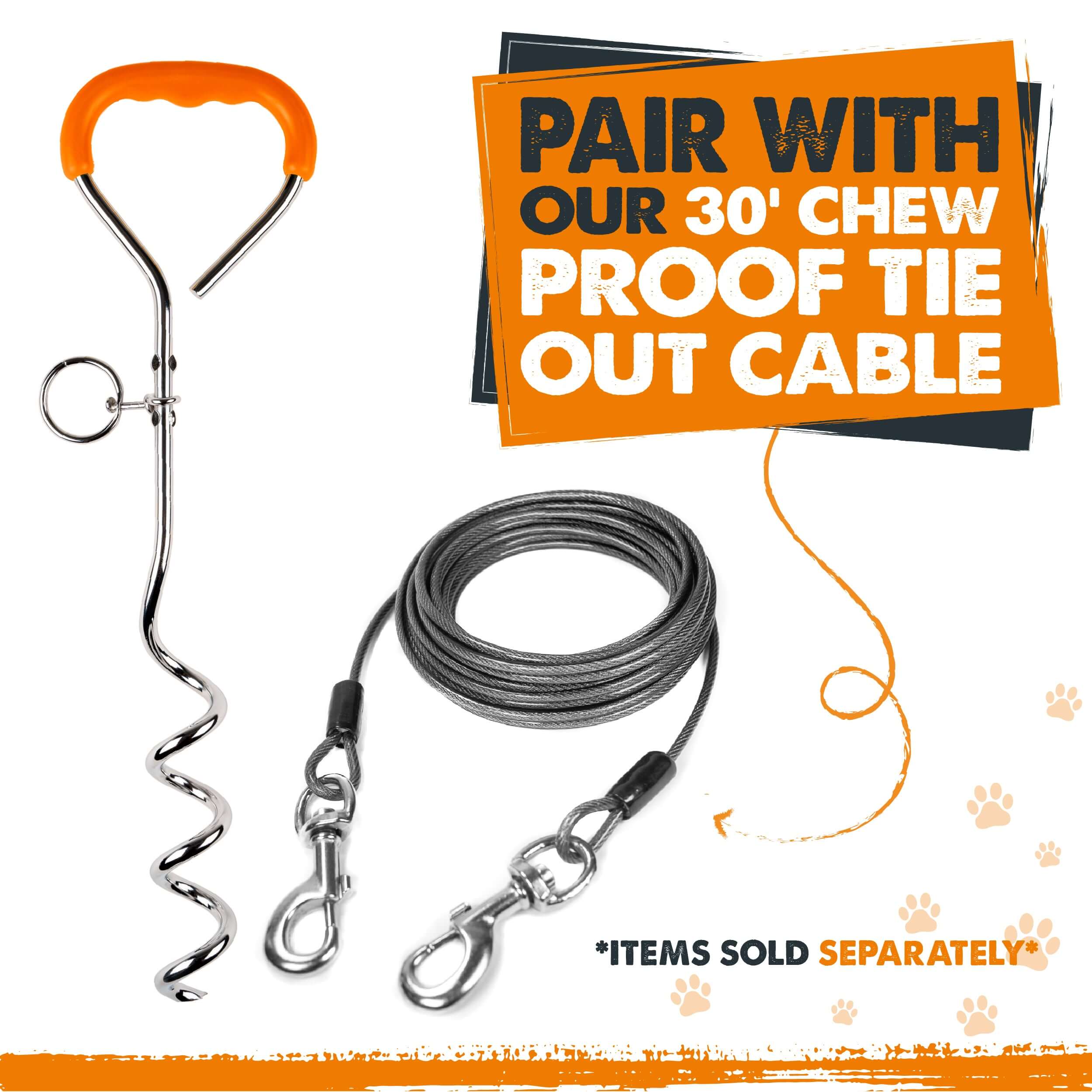 Heavy-Duty Tie Out Stake