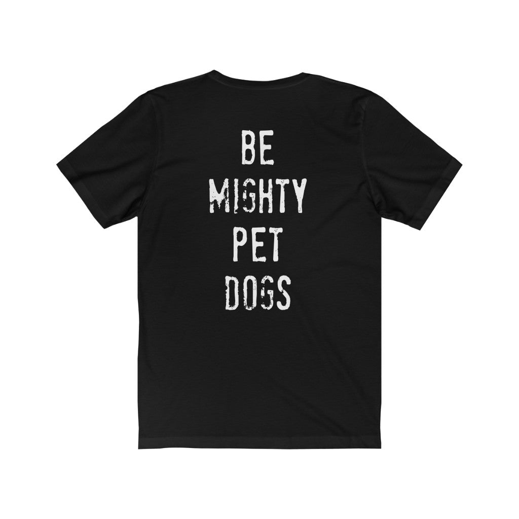 Mighty Paw Unisex Dark Tee: Comfortable Dog Lover's Choice