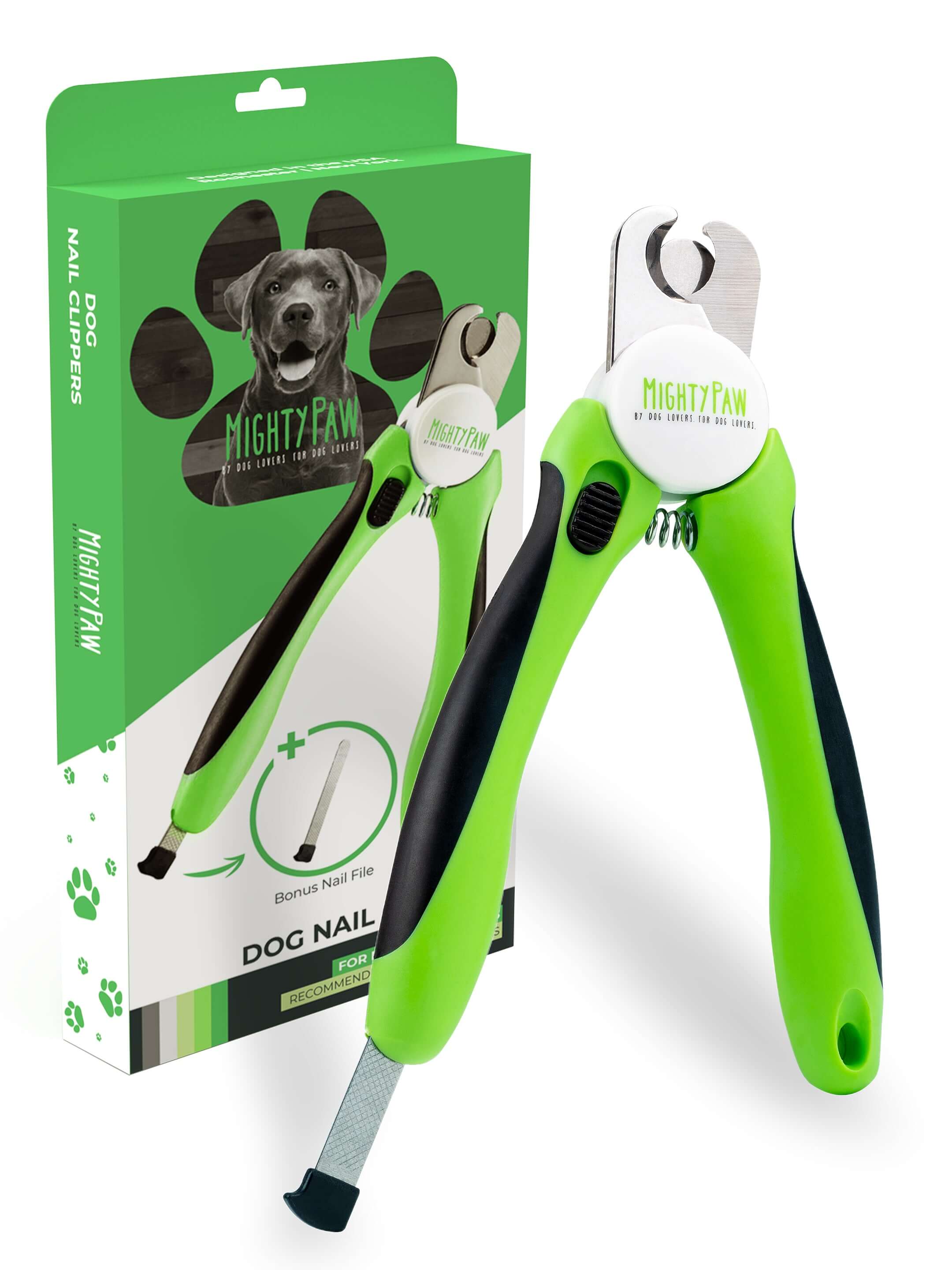 Professional Mighty Paw Dog Nail Clippers with Safety Guard & Locking Switch