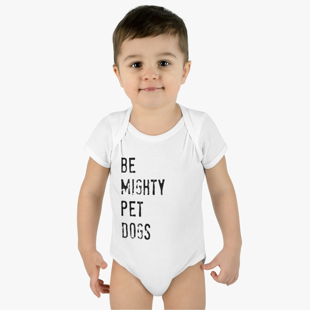 Dog Lover Infant Baby Rib Bodysuit (Unisex) with Lap Shoulders