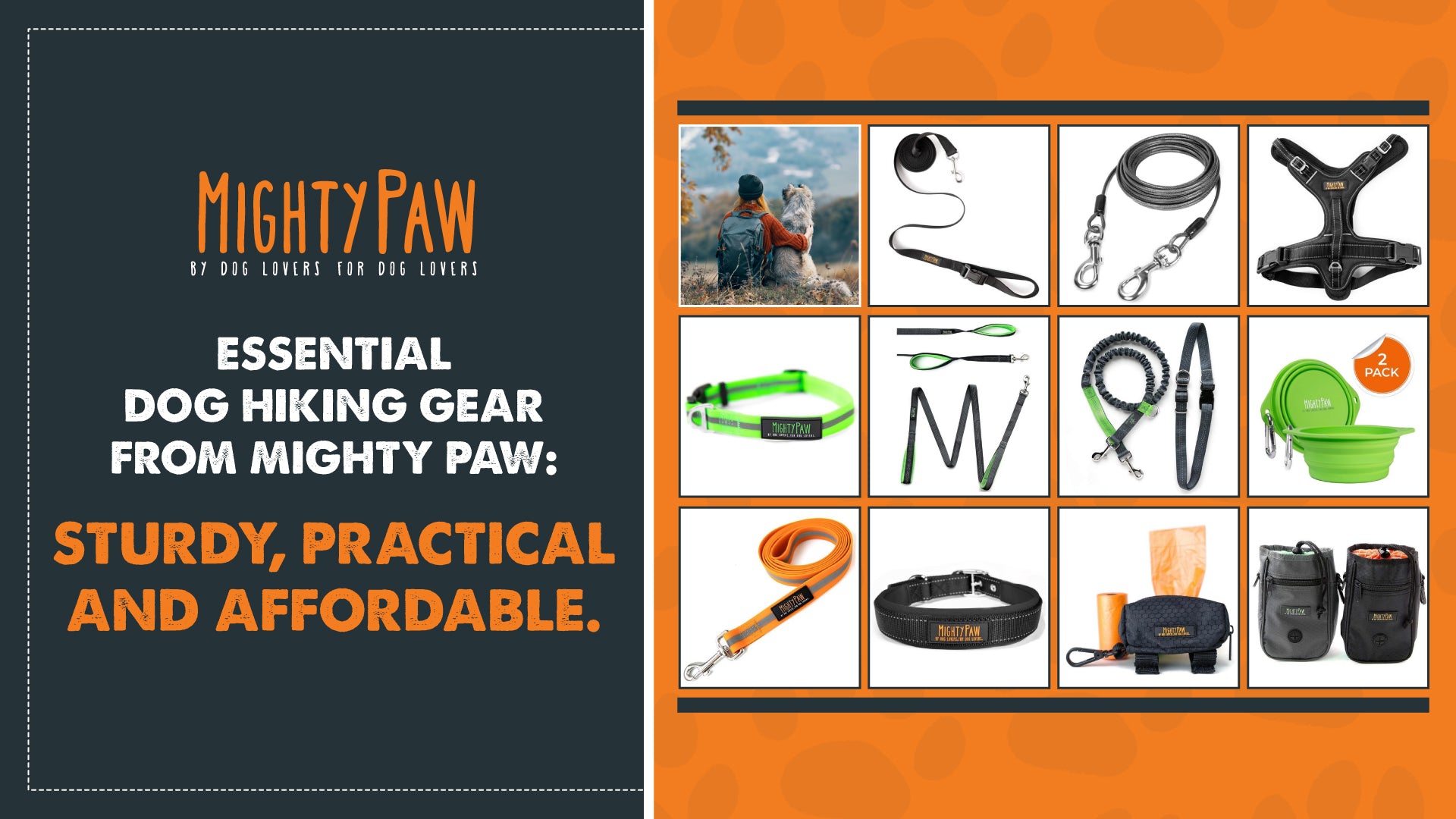Essential dog hiking gear from Mighty Paw: Sturdy, practical and affordable
