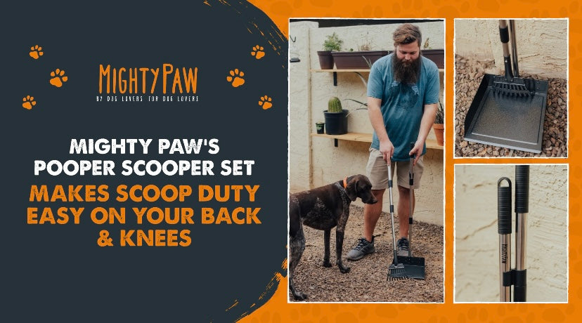 Mighty Paw's Pooper Scooper Set Makes Scoop Duty Easy On Your Back & Knees