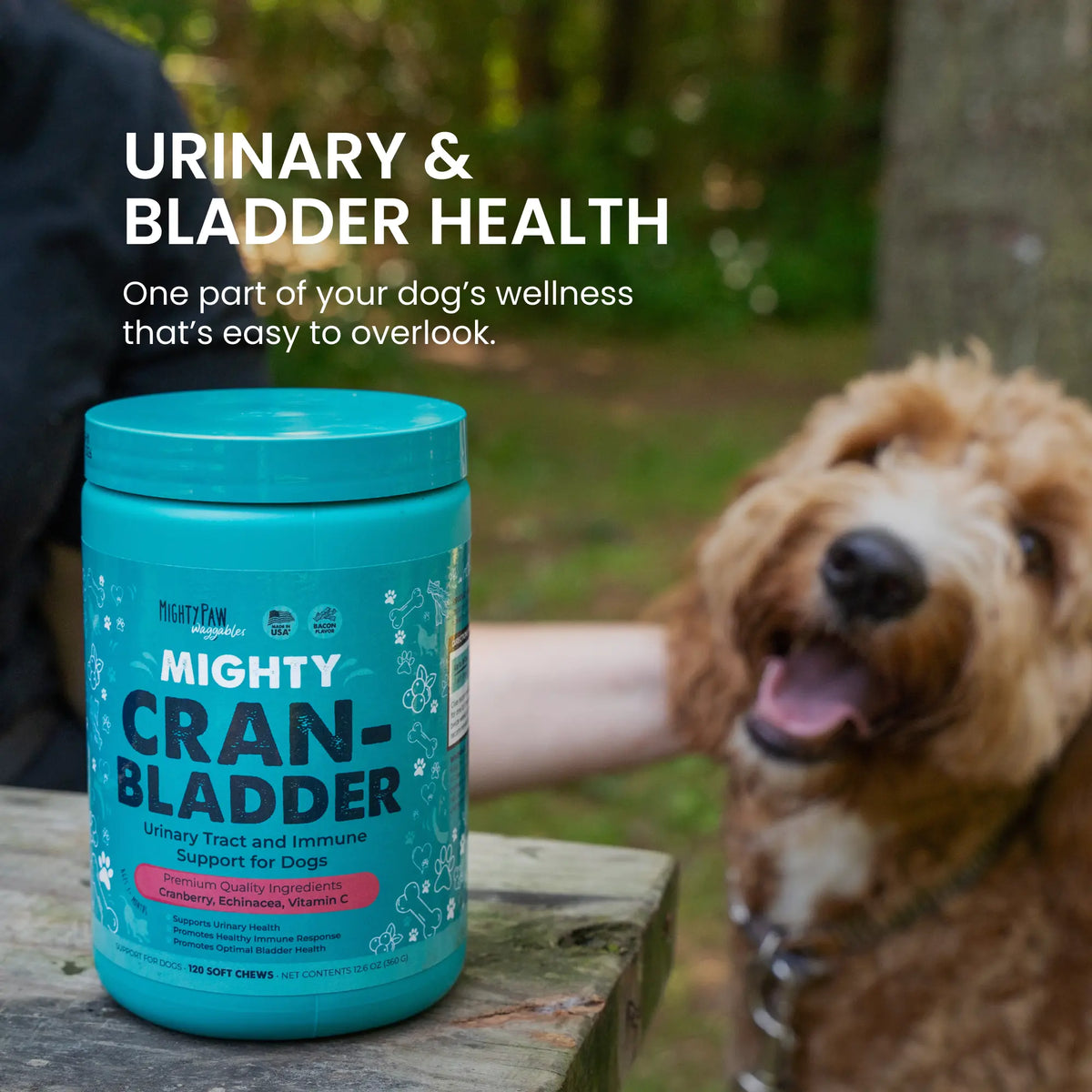 Mighty Cran-Bladder: Urinary Tract & Immune Support Supplement for Dogs