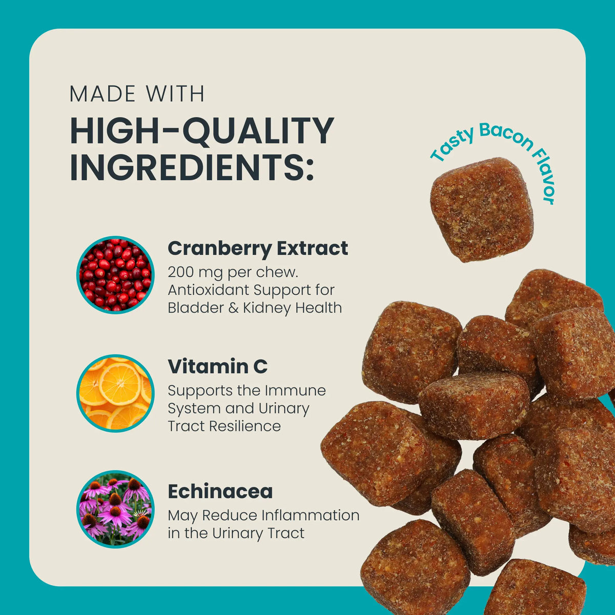 Mighty Cran-Bladder: Urinary Tract & Immune Support Supplement for Dogs