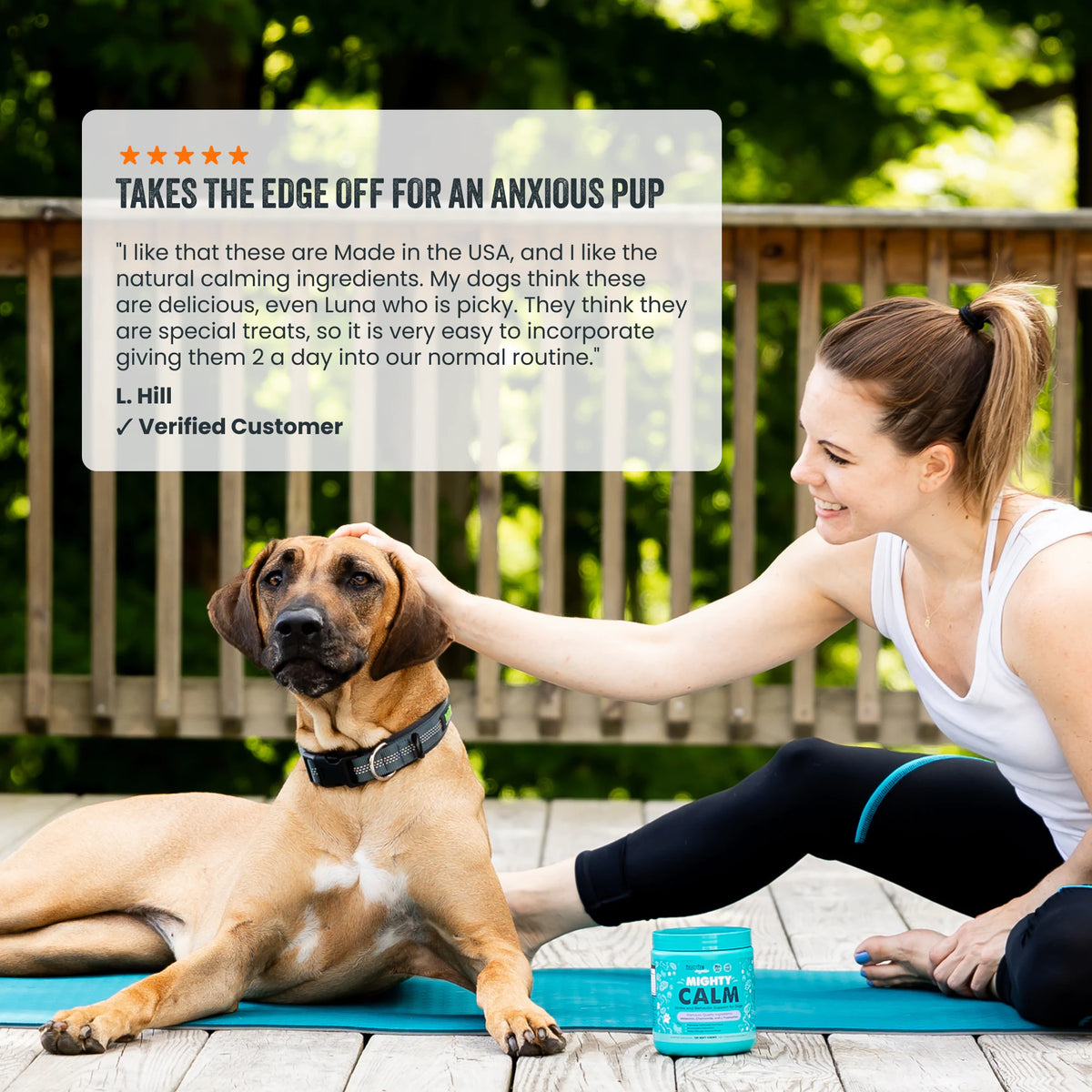 Mighty Calm: Stress and Behavior Supplement for Dogs