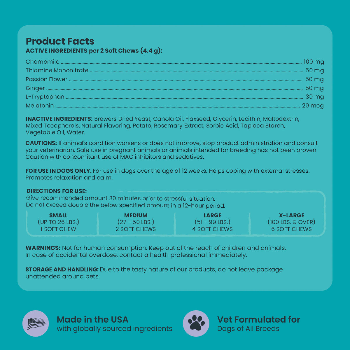 Mighty Calm: Stress and Behavior Supplement for Dogs