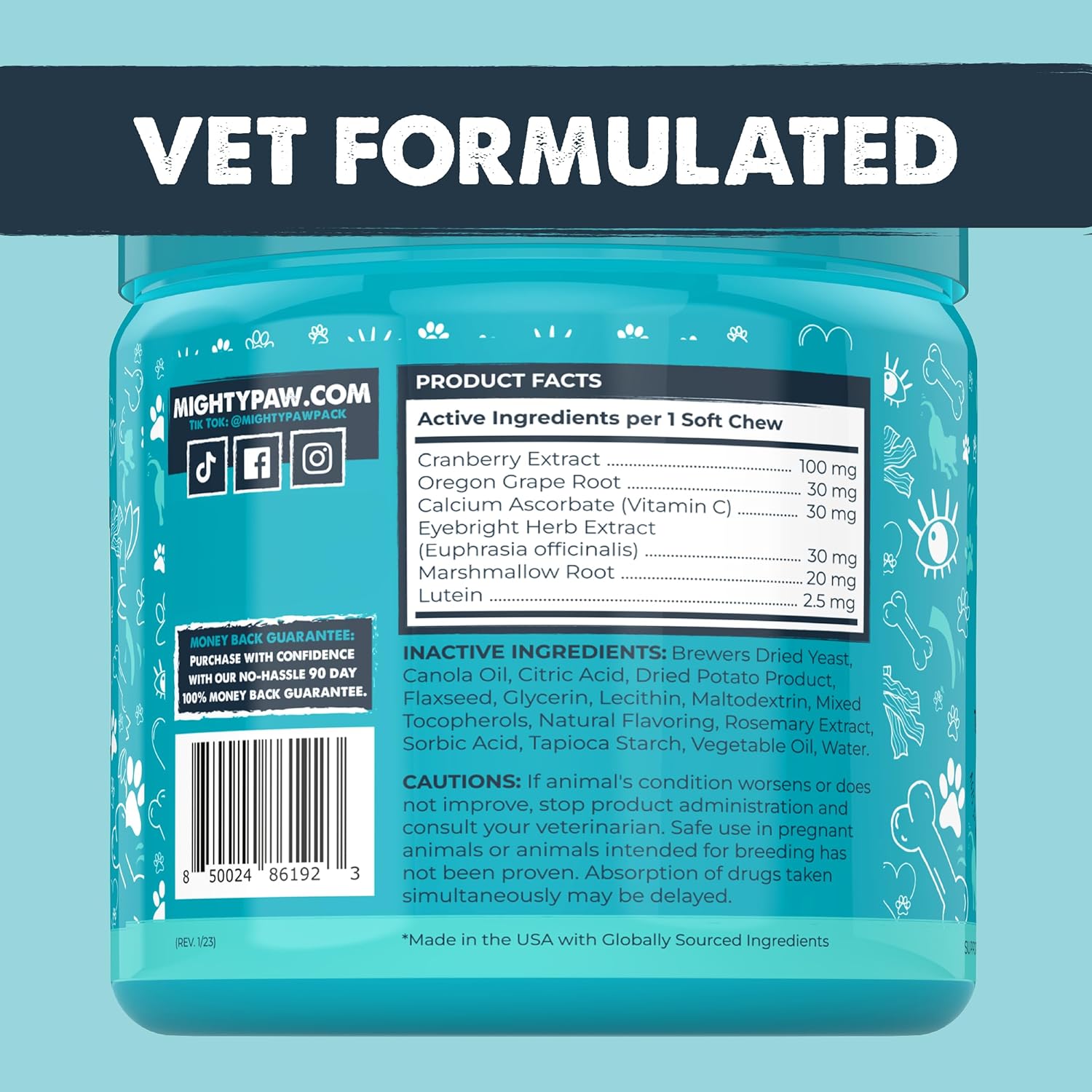 Mighty Eyes: Tear Stain & Eye Support Supplement