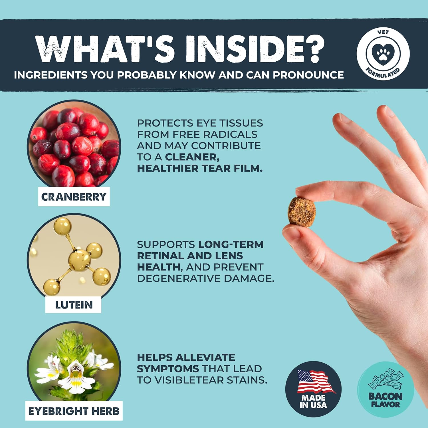 Mighty Eyes: Tear Stain & Eye Support Supplement