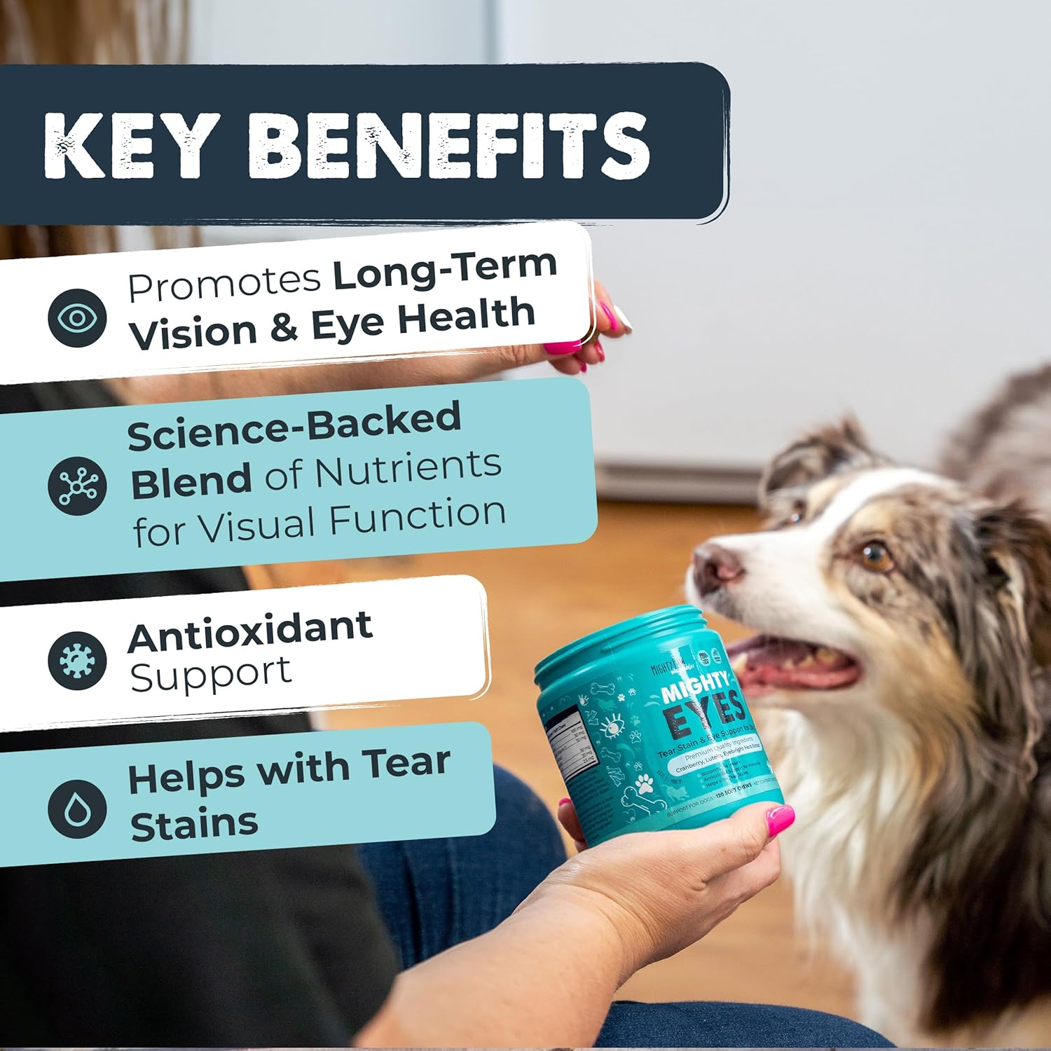 Mighty Eyes: Tear Stain & Eye Support Supplement