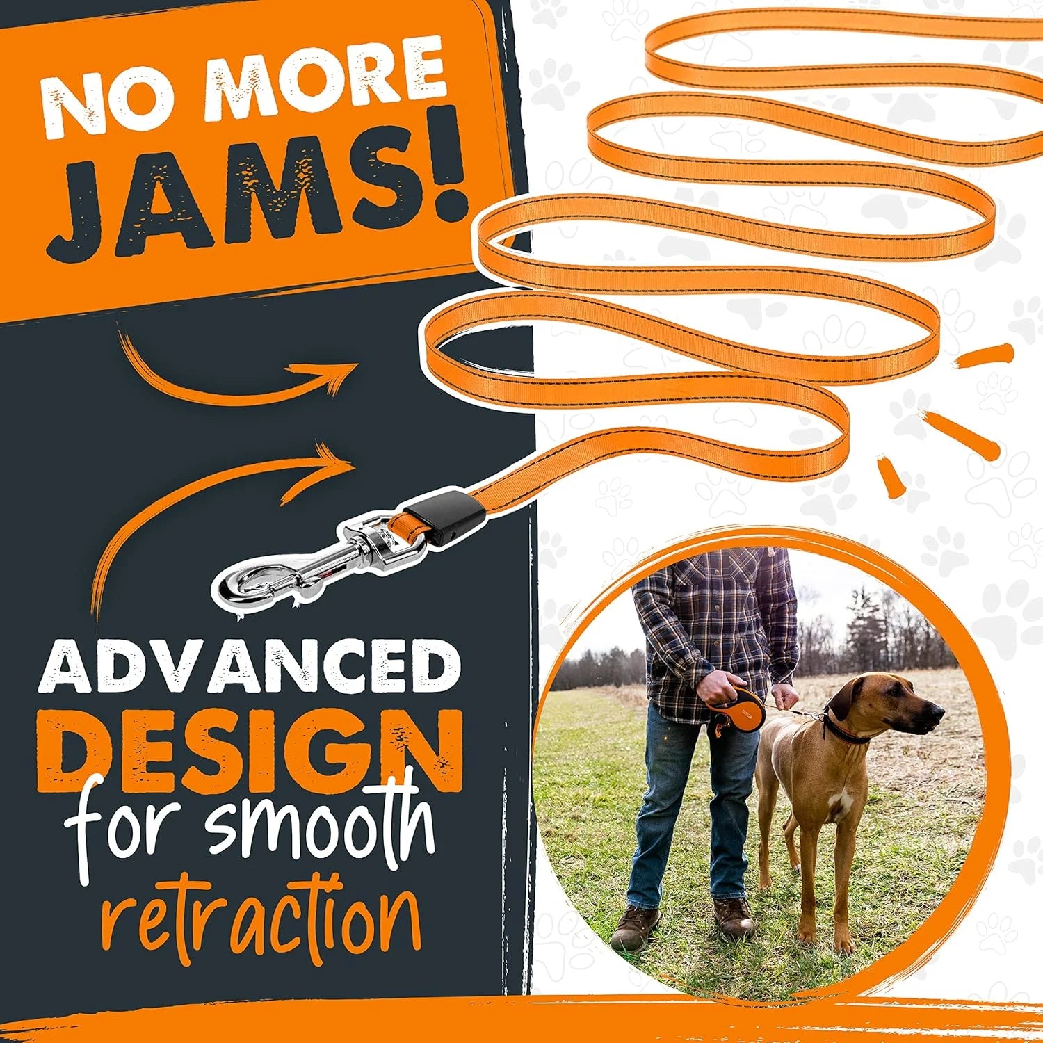 Retractable Leash 3.0 with Poop Bag Holder