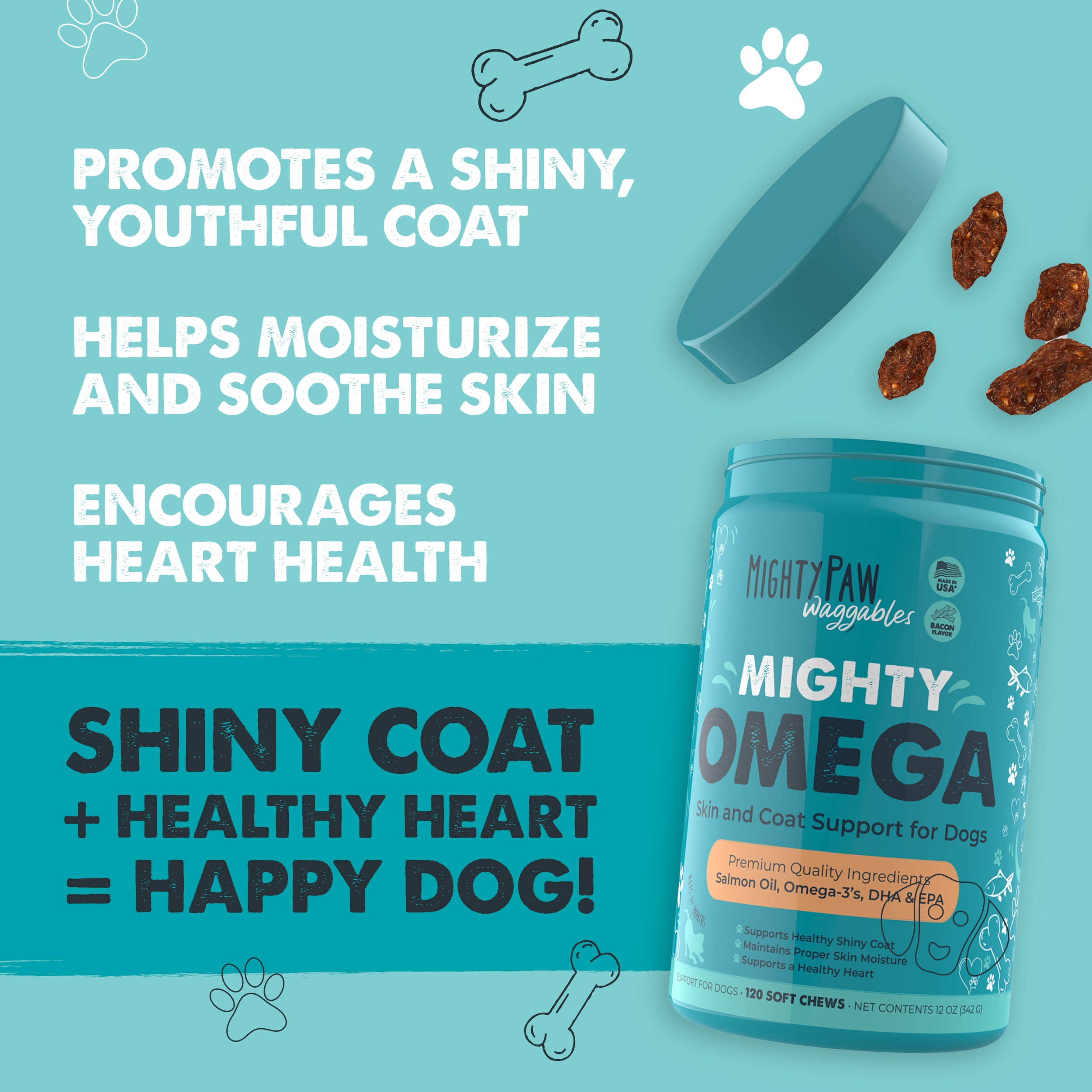 Mighty Omega Chews for Dogs